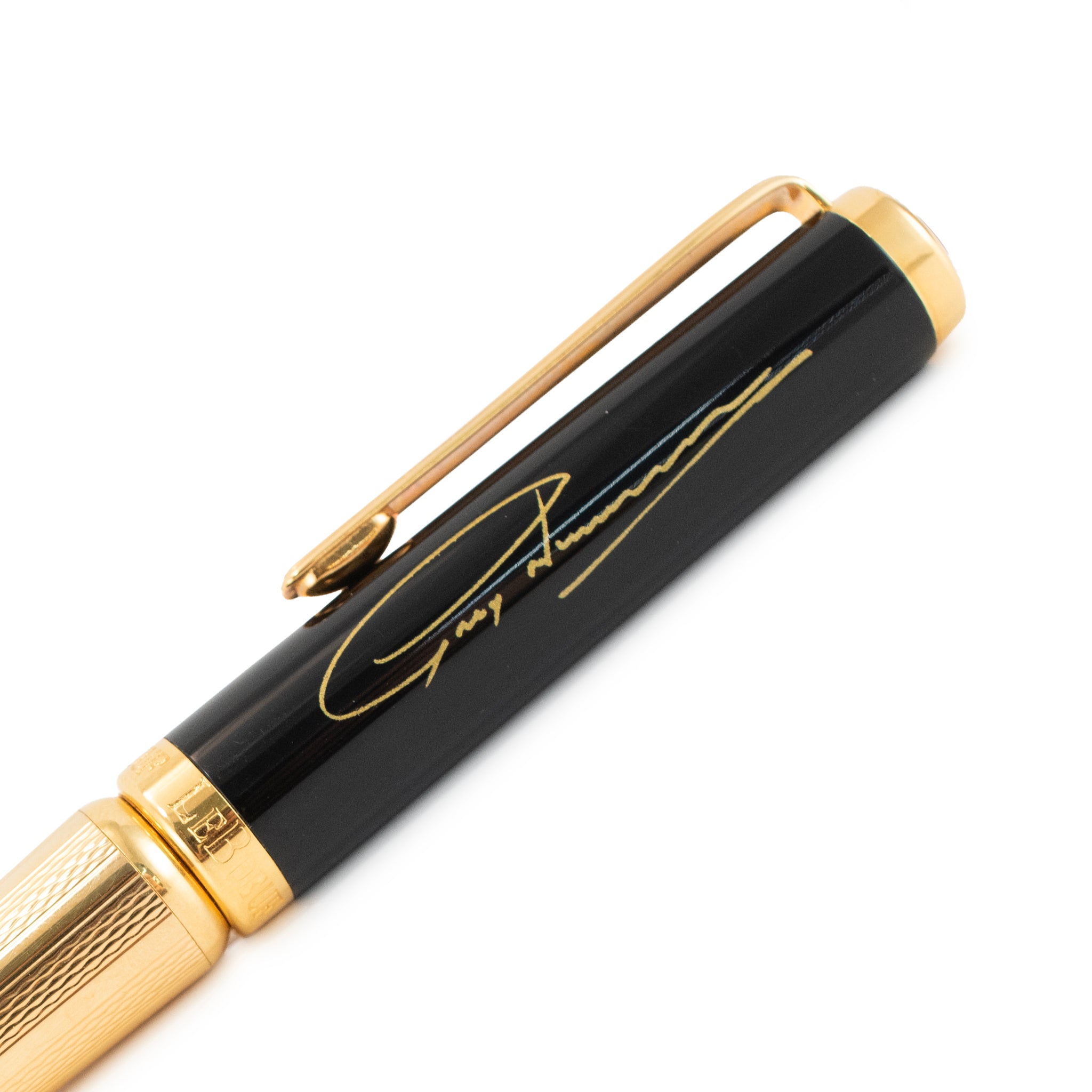Leboeuf Greg Norman 18K Yellow Gold Nib Limited Edition Fountain Pen