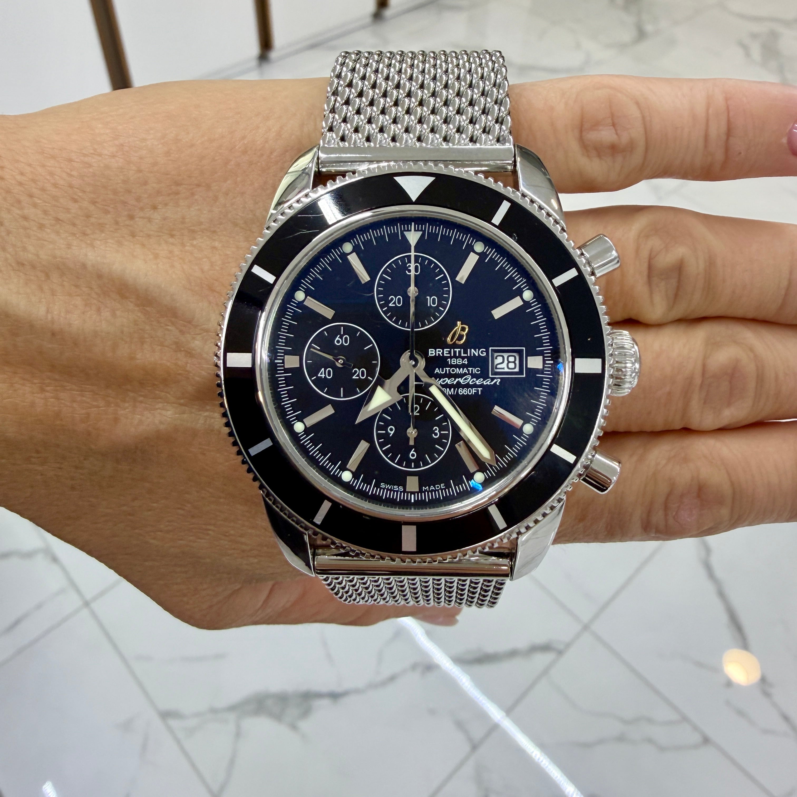 Breitling Superocean Heritage Chronograph 46MM A13320 Stainless Steel Watch