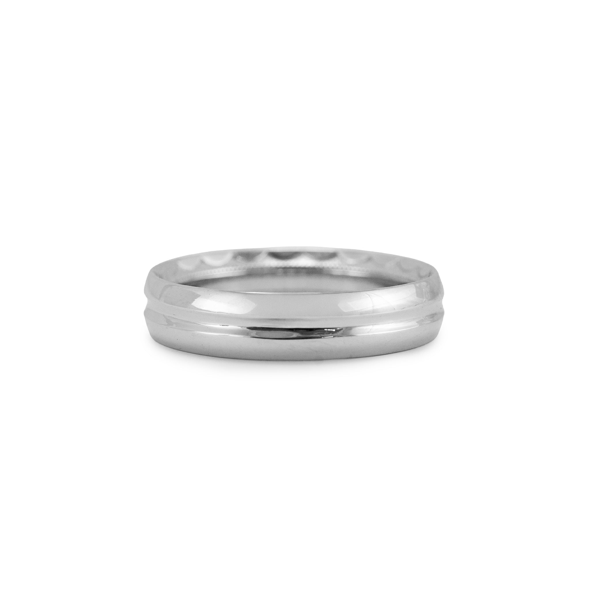 Men’s Tacori Platinum Classic Streamline Finish Wedding Band Ring
