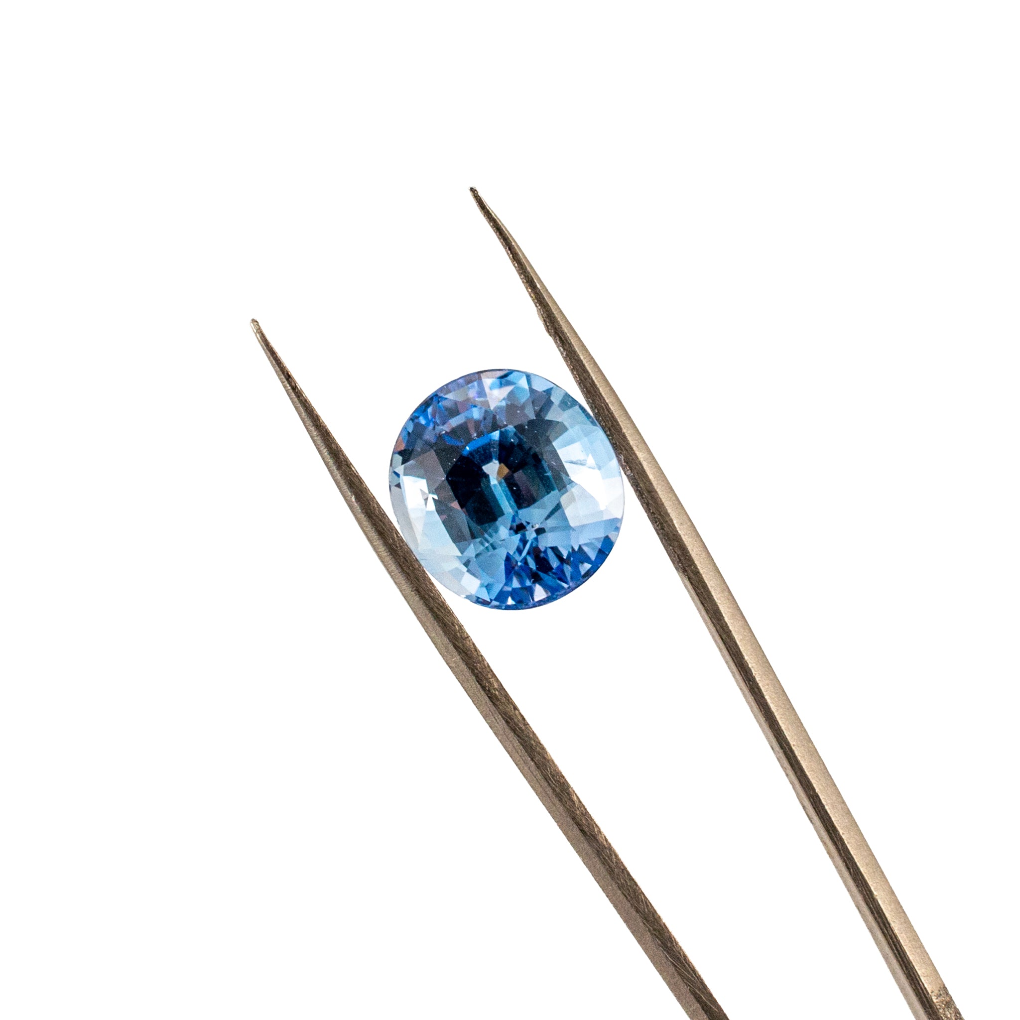 Natural 5.87ct Gia Oval Shape Cut Blue Loose Sapphire