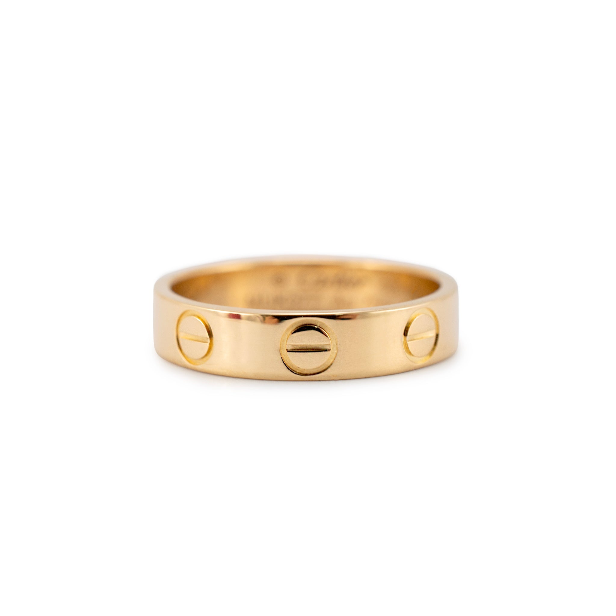 Cartier 18K Yellow Gold Small Model Love Band Ring