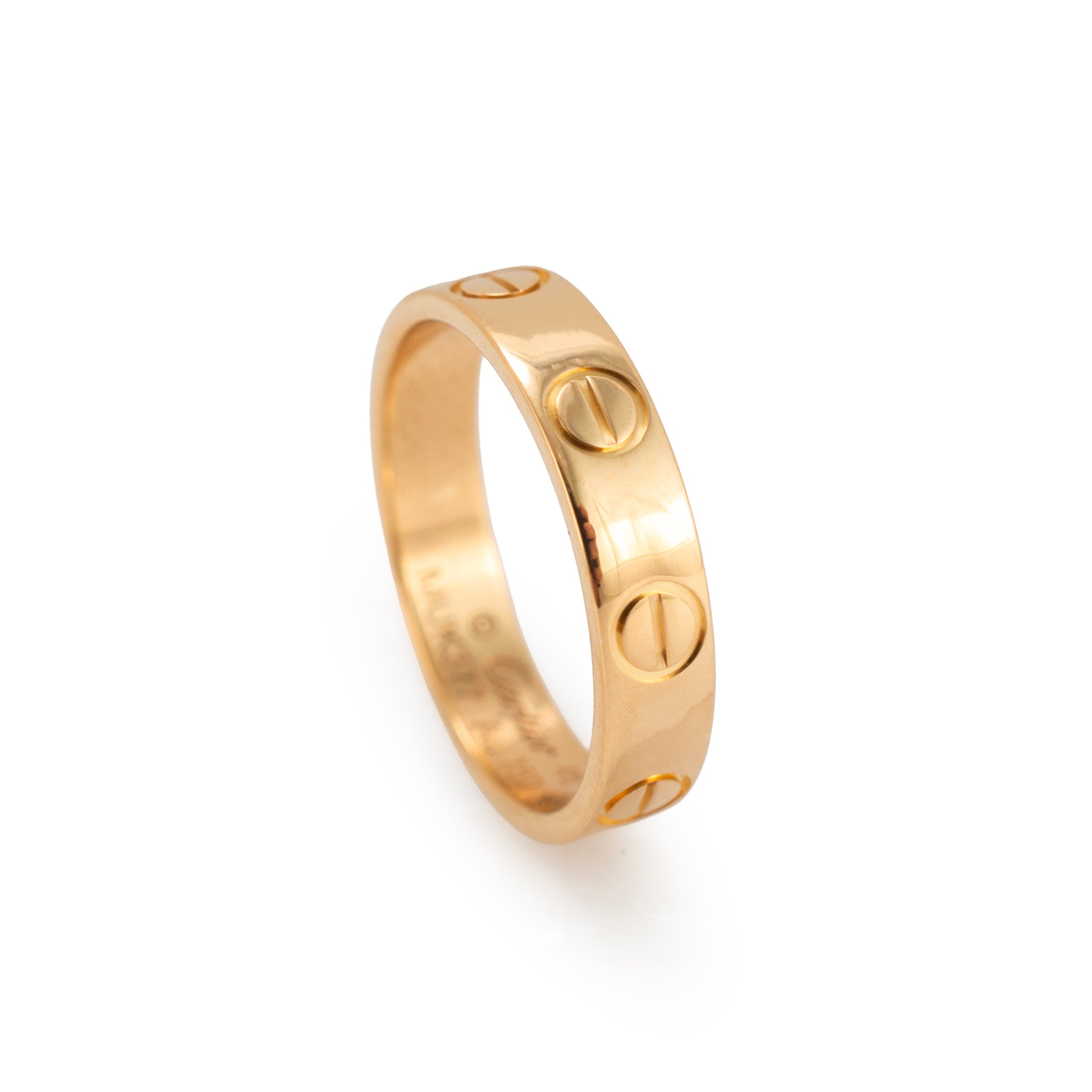 Cartier 18K Yellow Gold Small Model Love Band Ring