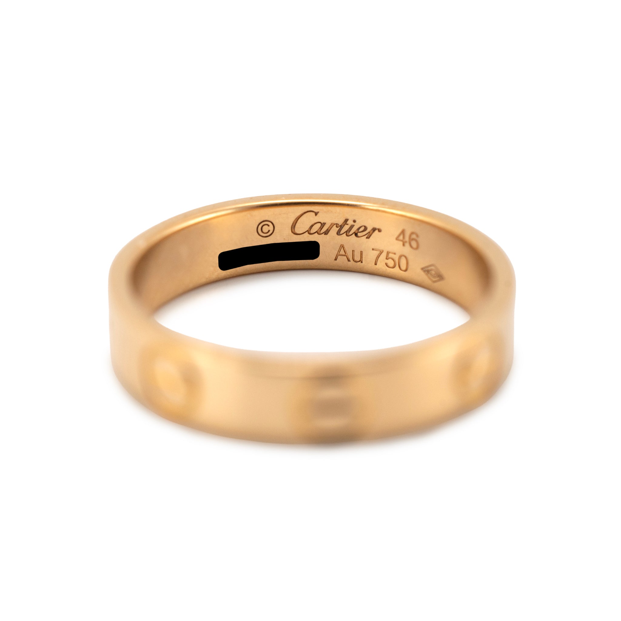 Cartier 18K Yellow Gold Small Model Love Band Ring