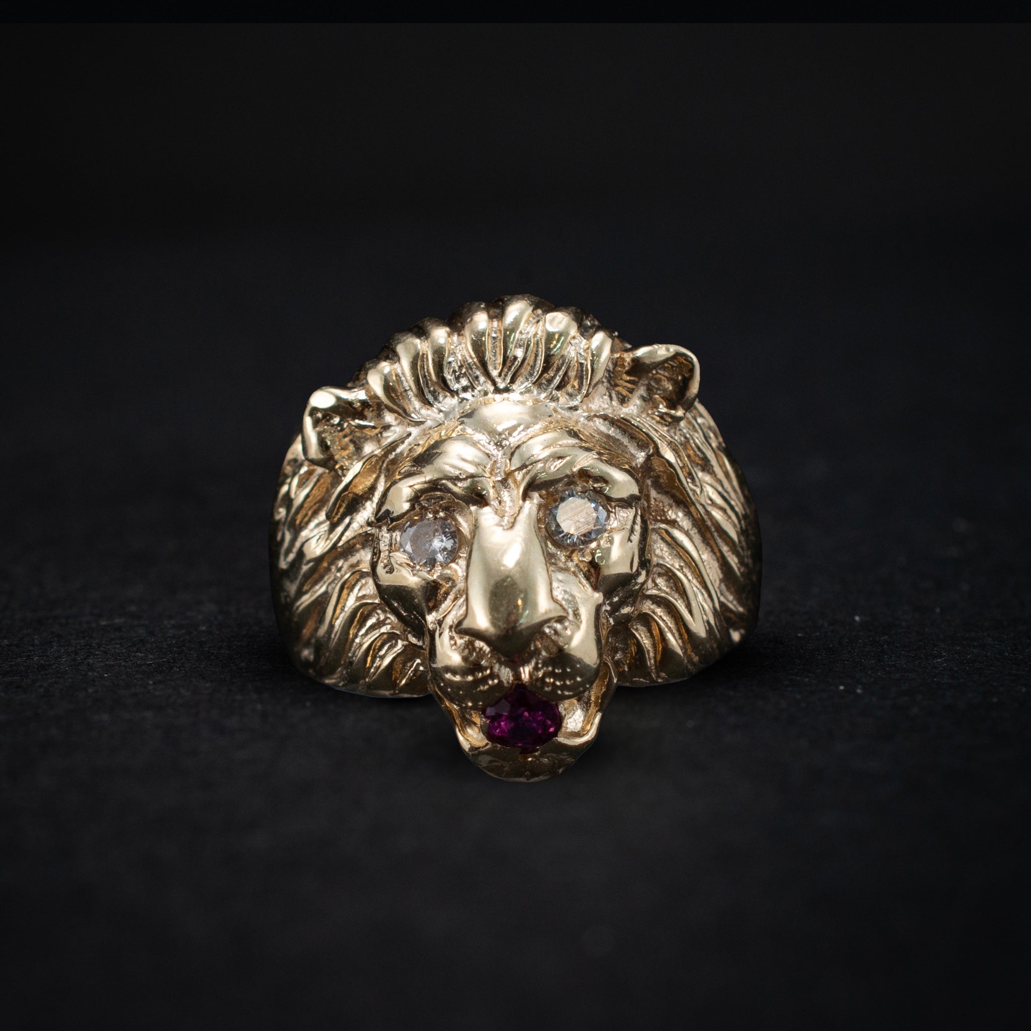 Cocktail & Statement Ring 0.08ct Diamond Rubie 0.10ct 14K Yellow Gold Vintage 454377 available at DJP Jewelers & Luxury Buyers