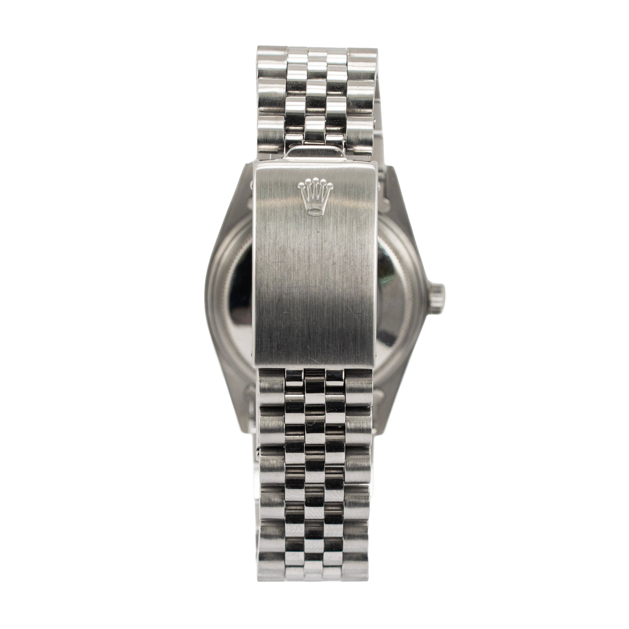 Rolex Date Just 36MM 16014 Silver Dial 18K White Gold Stainless Steel Watch