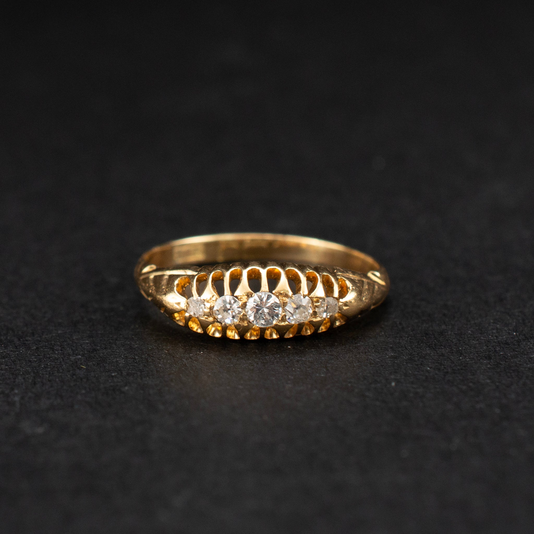 Band 0.16ct Diamond 18K Yellow Gold Edwardian 454536 available at DJP Jewelers & Luxury Buyers