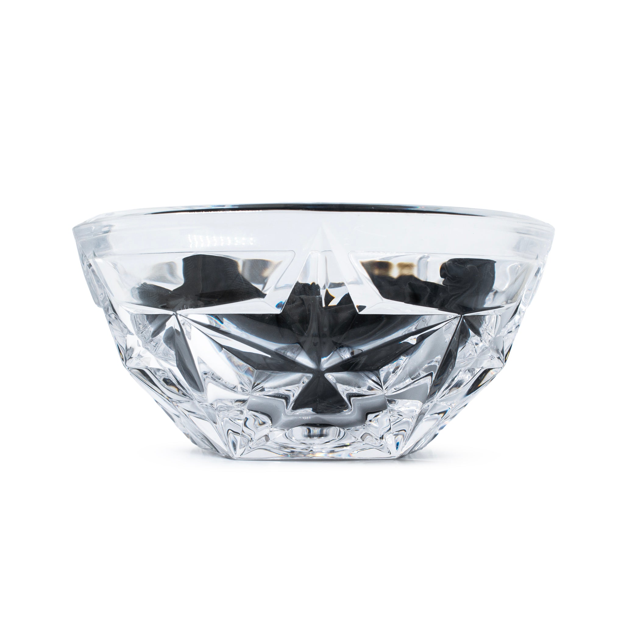 Tiffany & Co. Lead Crystal Cut Star Pattern Bowl
