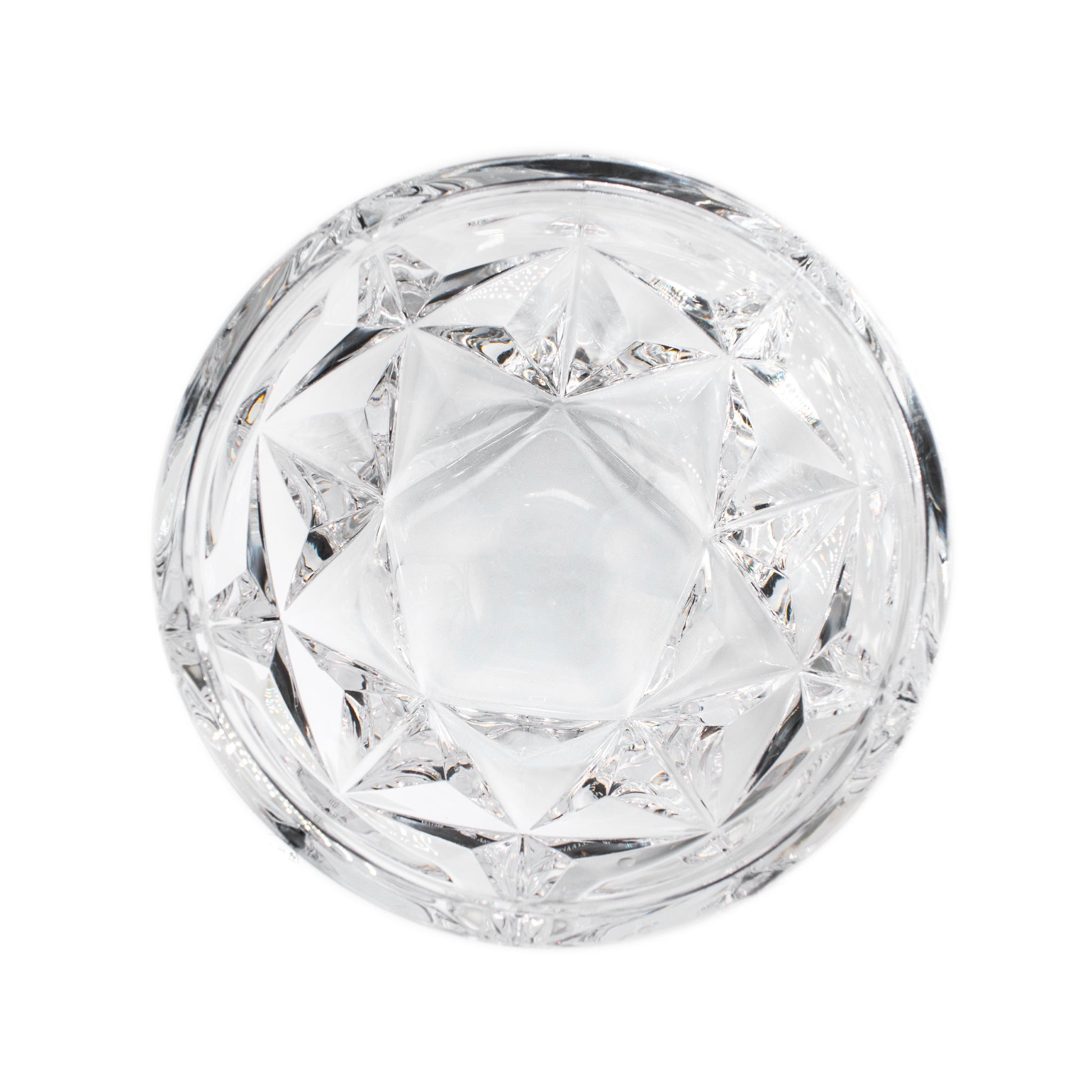 Tiffany & Co. Lead Crystal Cut Star Pattern Bowl