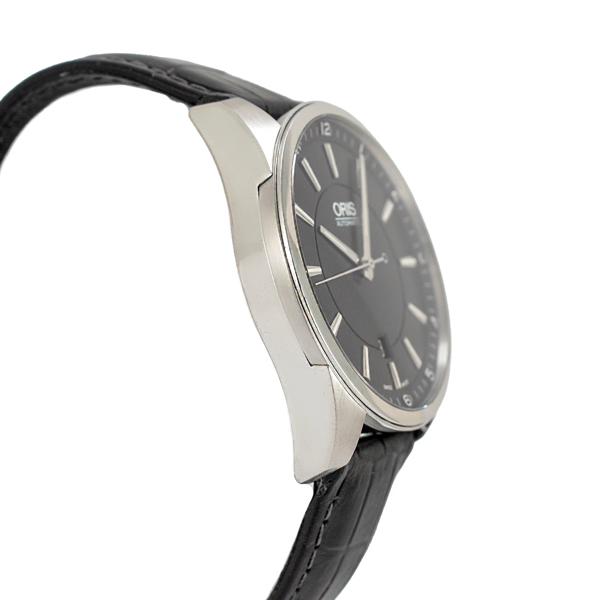 Oris Artix Date 42MM 0173376424034-0752181FC Black Dial Steel Automatic Watch