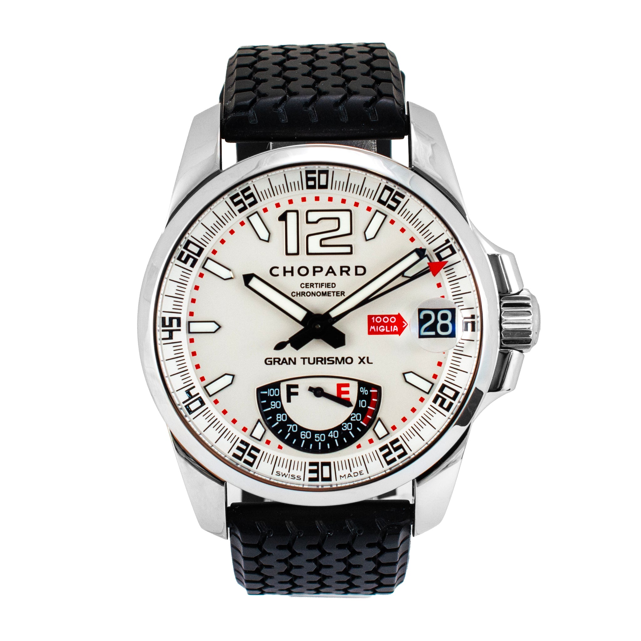 Chopard Mille Miglia Gran Turismo XL 44MM 8997 White Dial Steel Automatic Watch