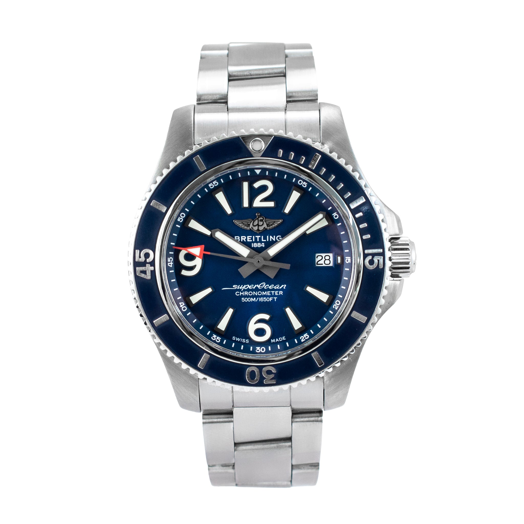 Breitling Superocean 42MM A17366 Blue Dial Stainless Steel Automatic Watch