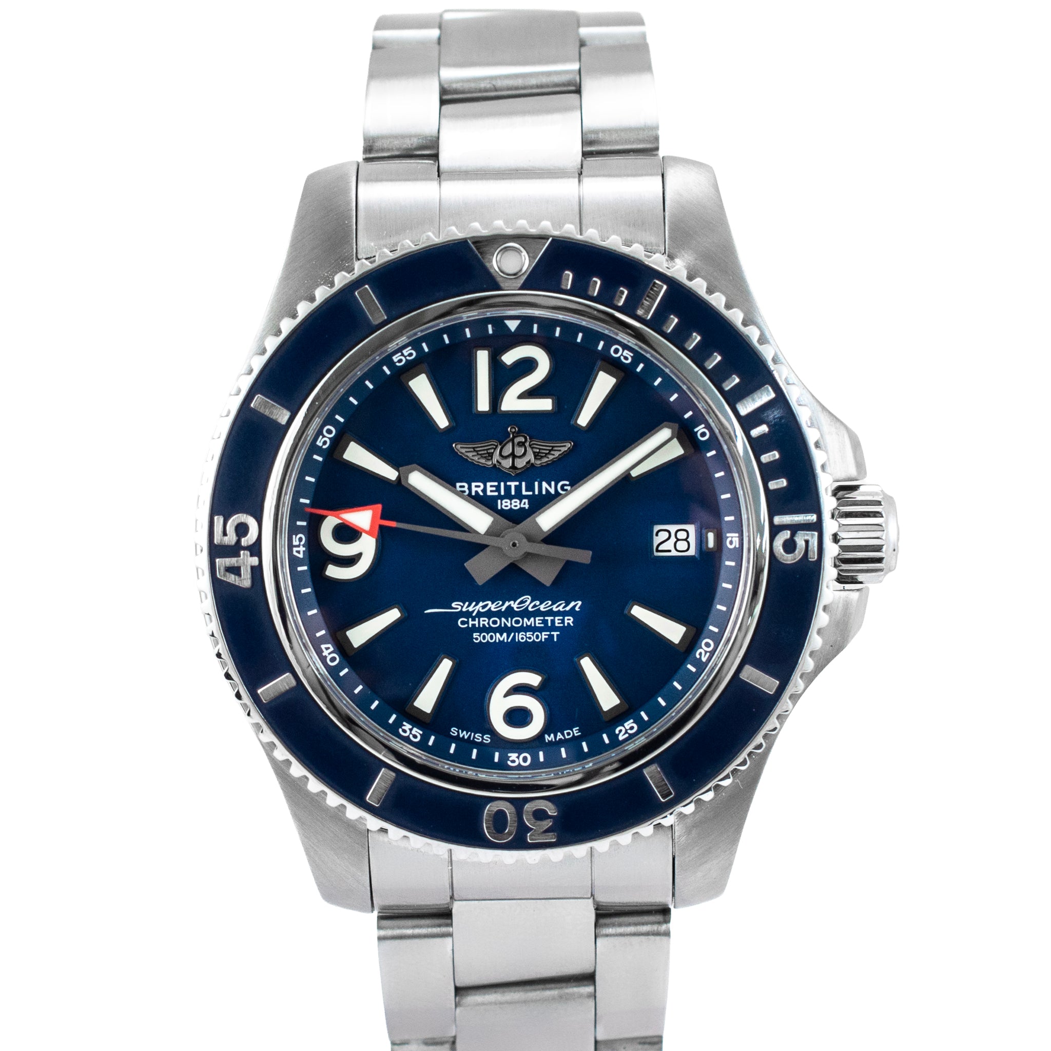 Breitling Superocean 42MM A17366 Blue Dial Stainless Steel Automatic Watch