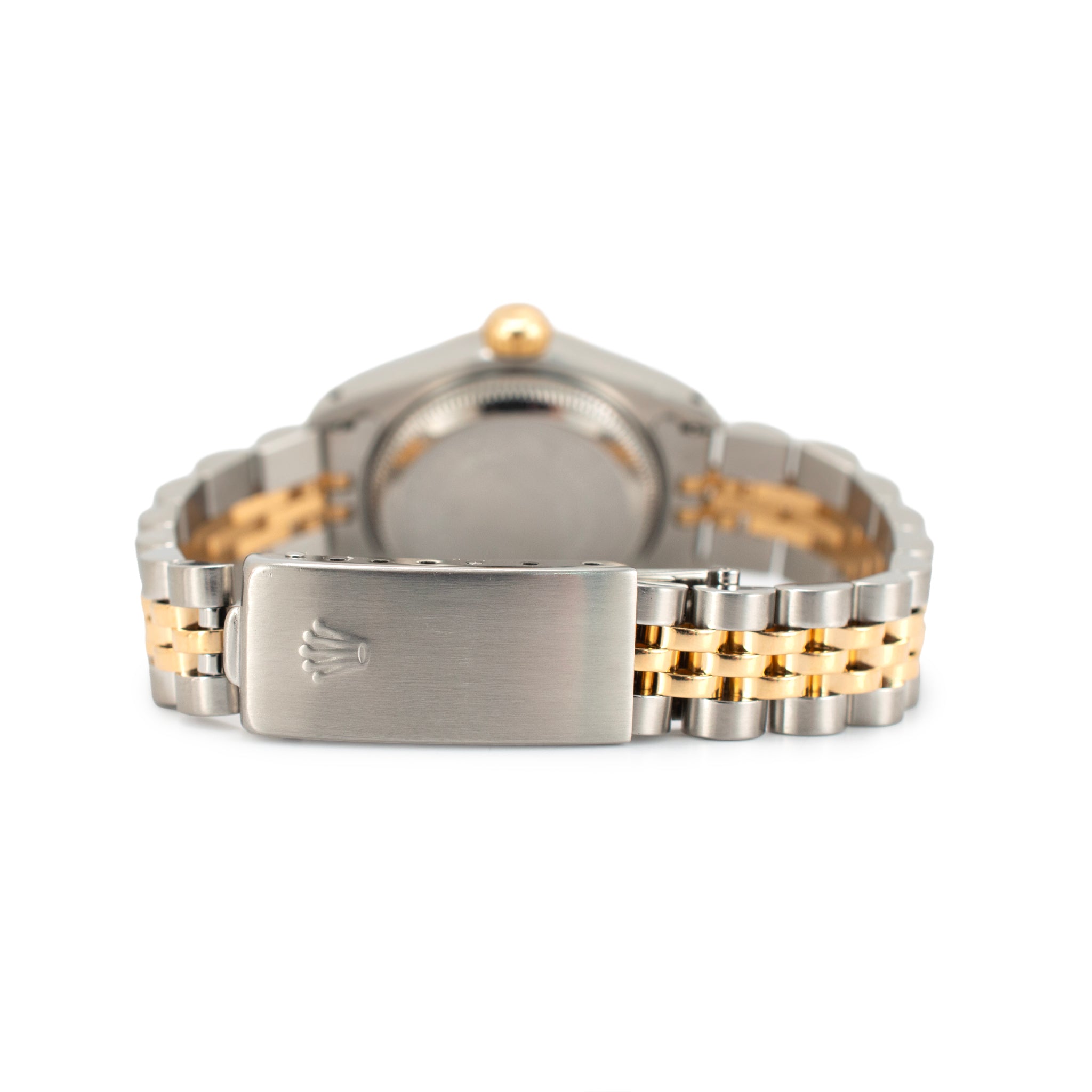 Ladies Rolex Datejust 26MM 69173 White Dial Jubilee 18K Yellow Gold Steel Watch