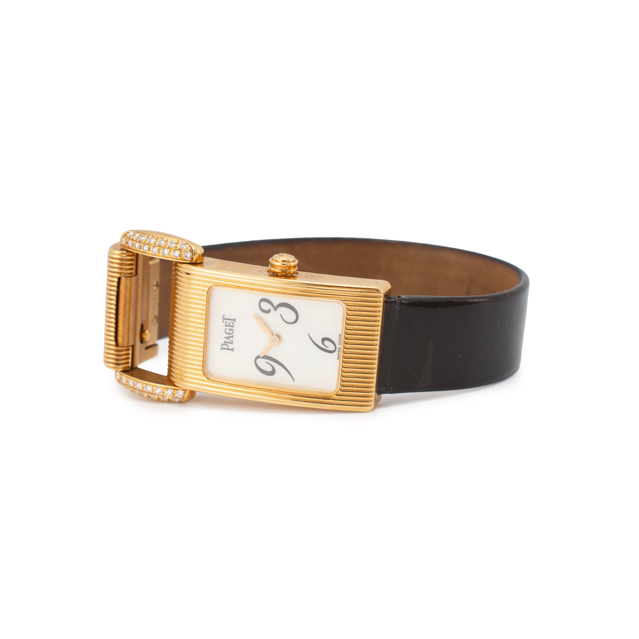 Ladies Piaget Miss Protocole 17MM 5322 18K Yellow Gold Diamond Quartz Watch