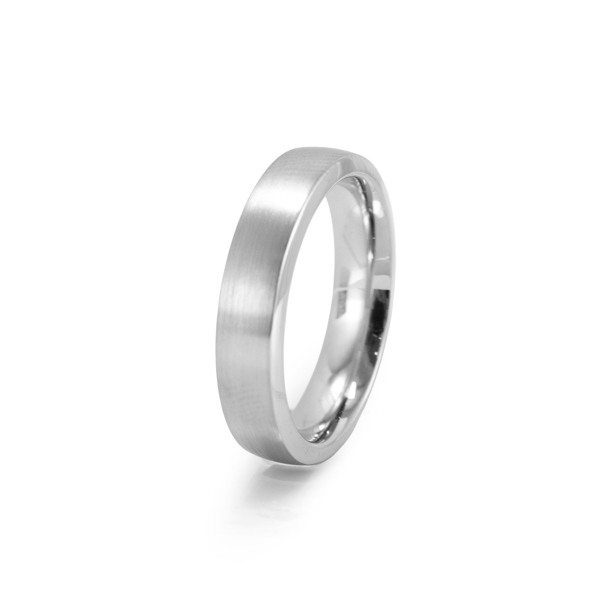 Unisex Tiffany & Co. The Charles Setting Platinum Satin 5MM Finish Band Ring