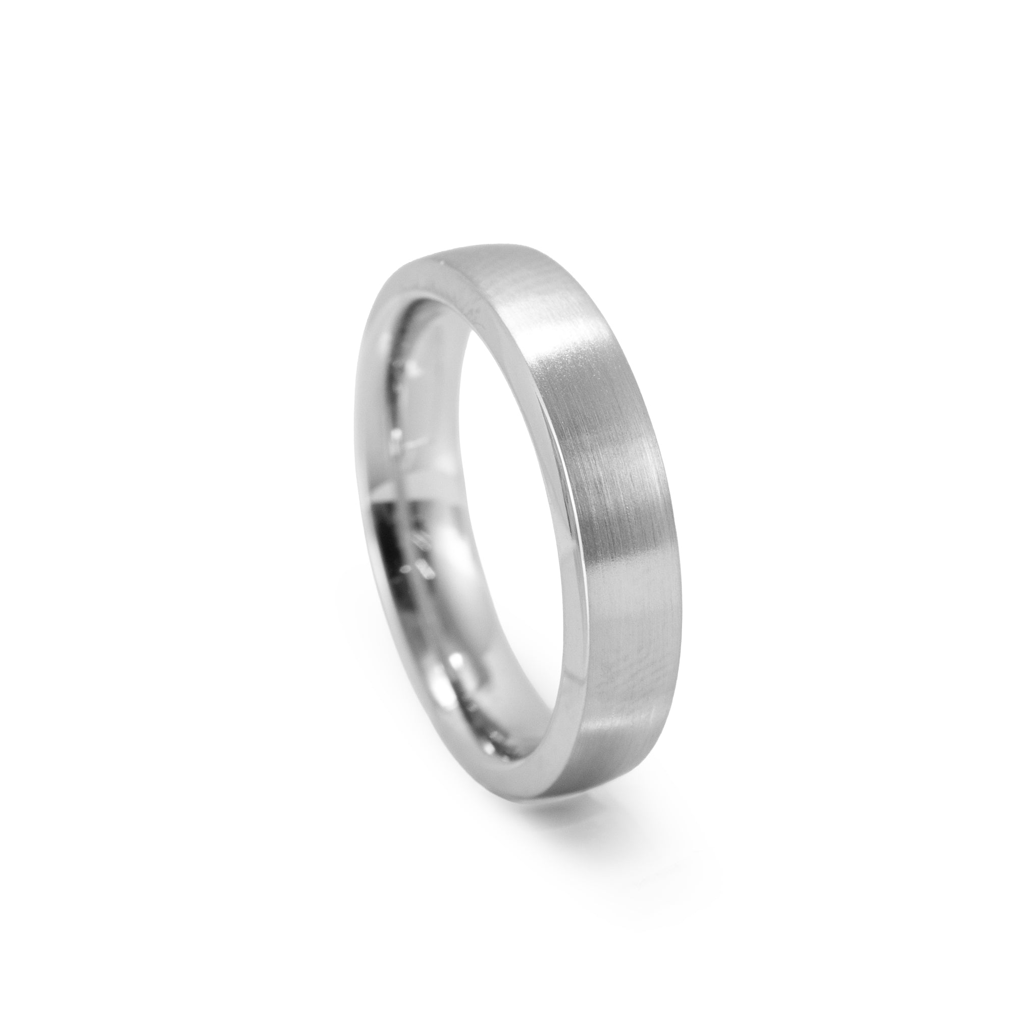 Unisex Tiffany & Co. The Charles Setting Platinum Satin 5MM Finish Band Ring