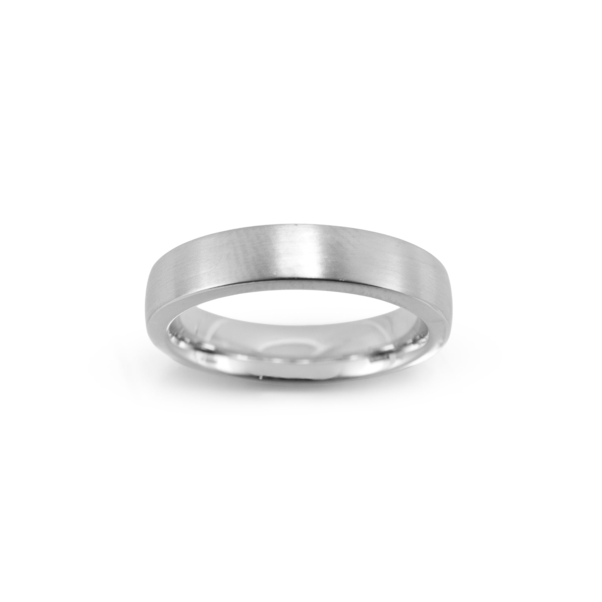 Unisex Tiffany & Co. The Charles Setting Platinum Satin 5MM Finish Band Ring