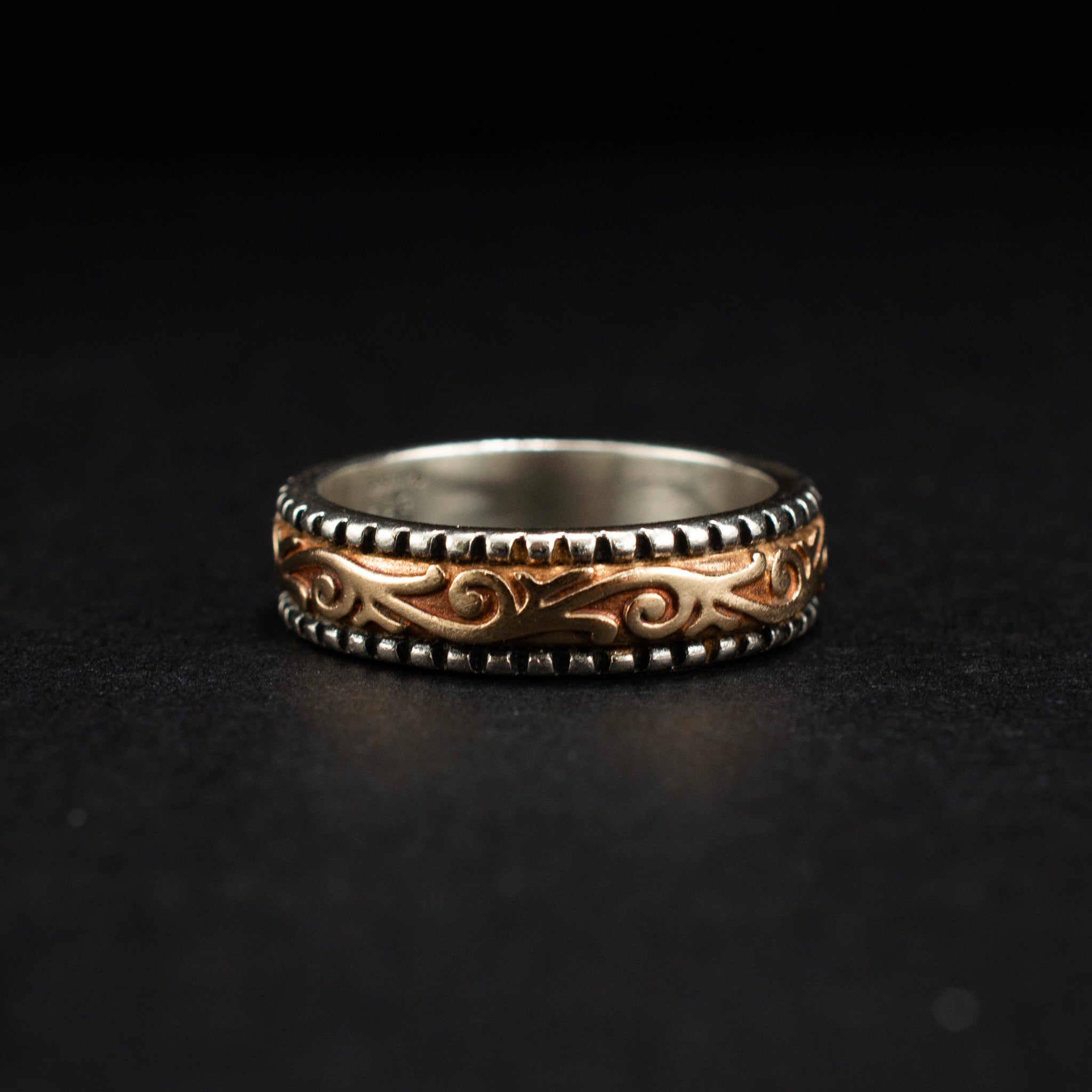 Band Sterling Silver & 14K Yellow Gold Modern Style 454931 available at DJP Jewelers & Luxury Buyers