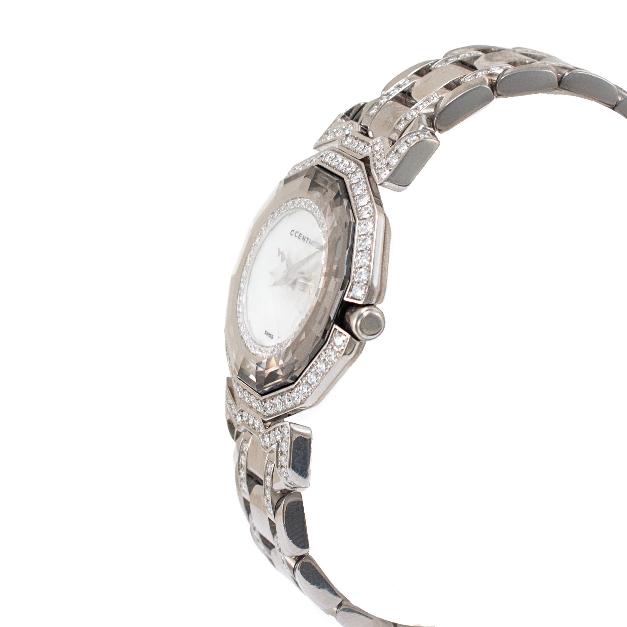 Century Dragon Stone 18K white gold Diamond Watch | DJP Jewelers