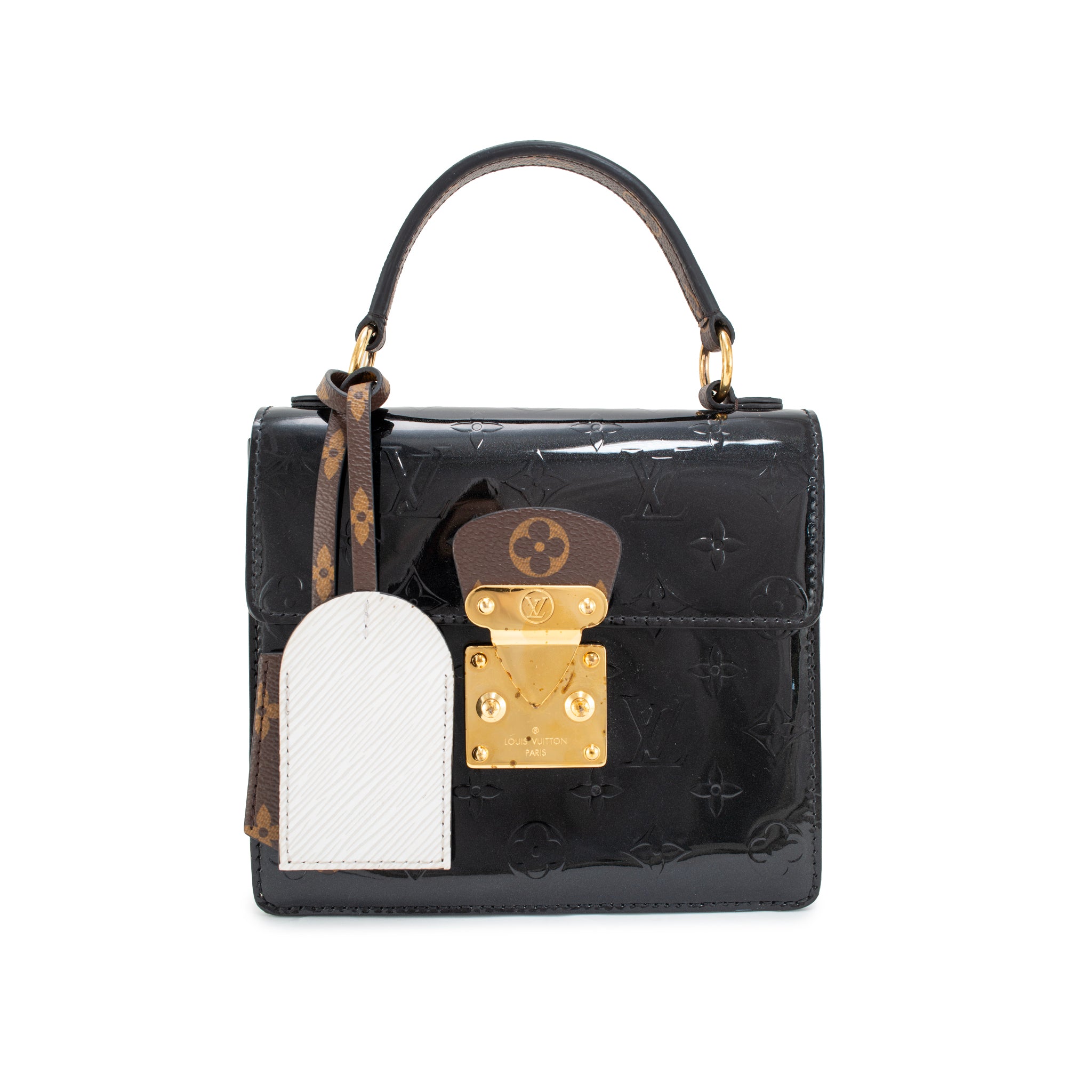 Louis Vuitton Black Monogram Vernis Epi Leather Spring Street PM Handbag