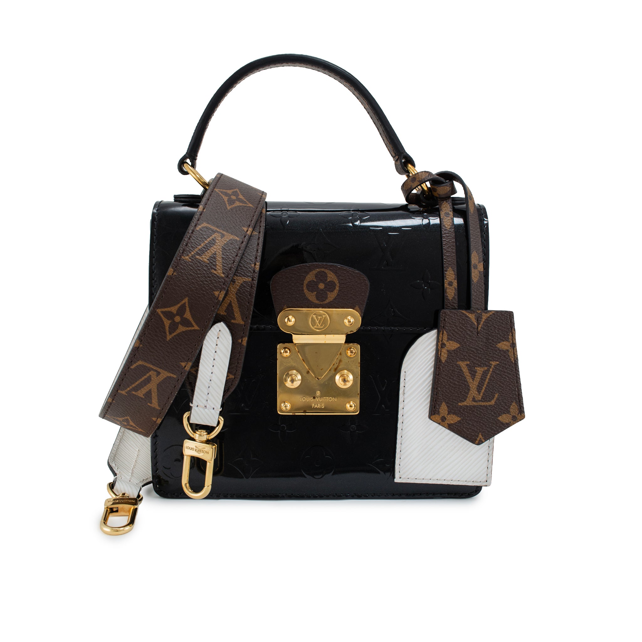 Louis Vuitton Black Monogram Vernis Epi Leather Spring Street PM Handbag