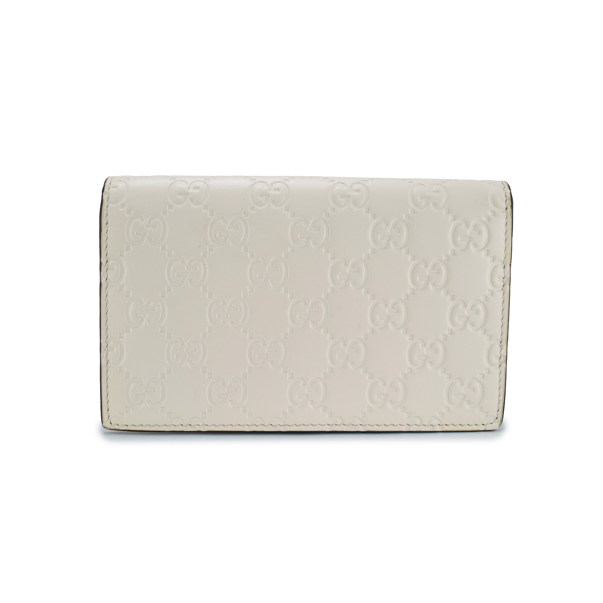 Gucci Gg Guccissima White Mini Cherry Gold Tone Hardware Chain Shoulder Bag