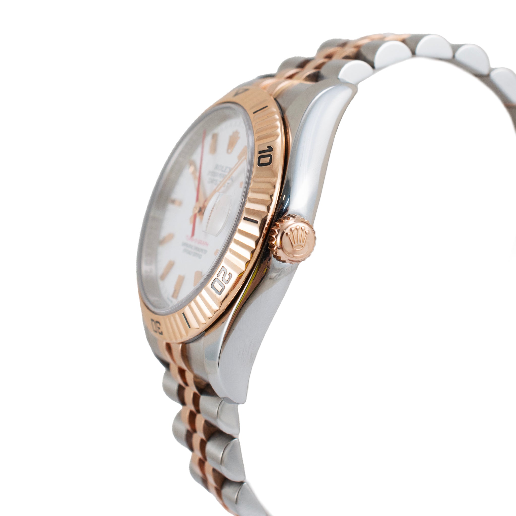 Rolex Datejust Turn-O-Graph 36MM 116261 Jubilee Fluted Rose Gold Steel Watch