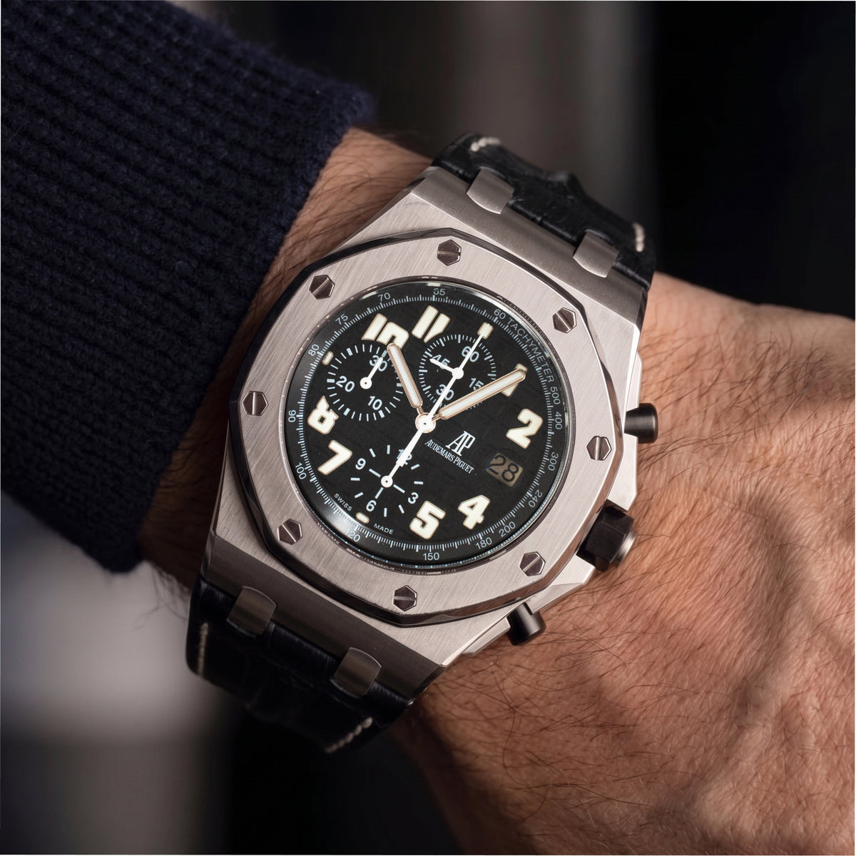 Audemars Piguet Royal Oak Offshore “The Beast” 42MM #26170st Black Steel Watch