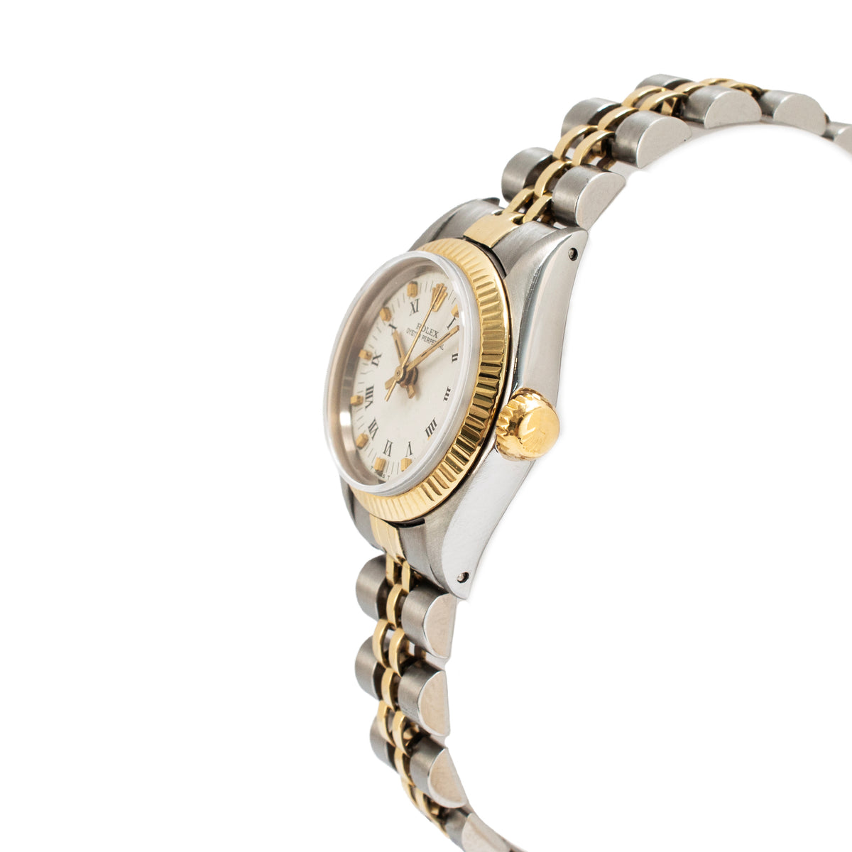 Vintage Ladies Rolex Oyster Perpetual 24MM 6719 14K Yellow Gold Automatic Watch