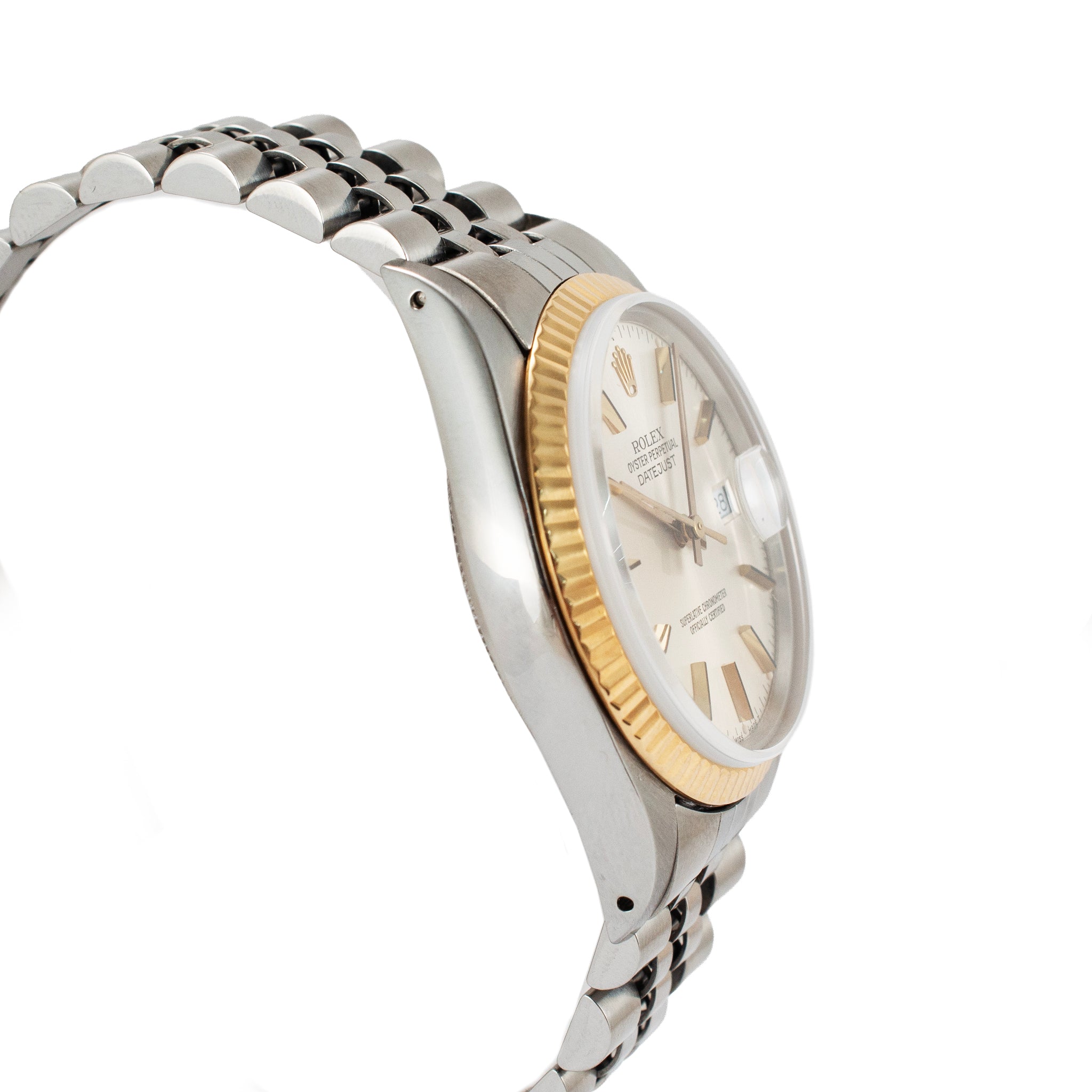 Rolex Datejust 36MM 16013 Silver Dial Jubilee Gold Steel Watch
