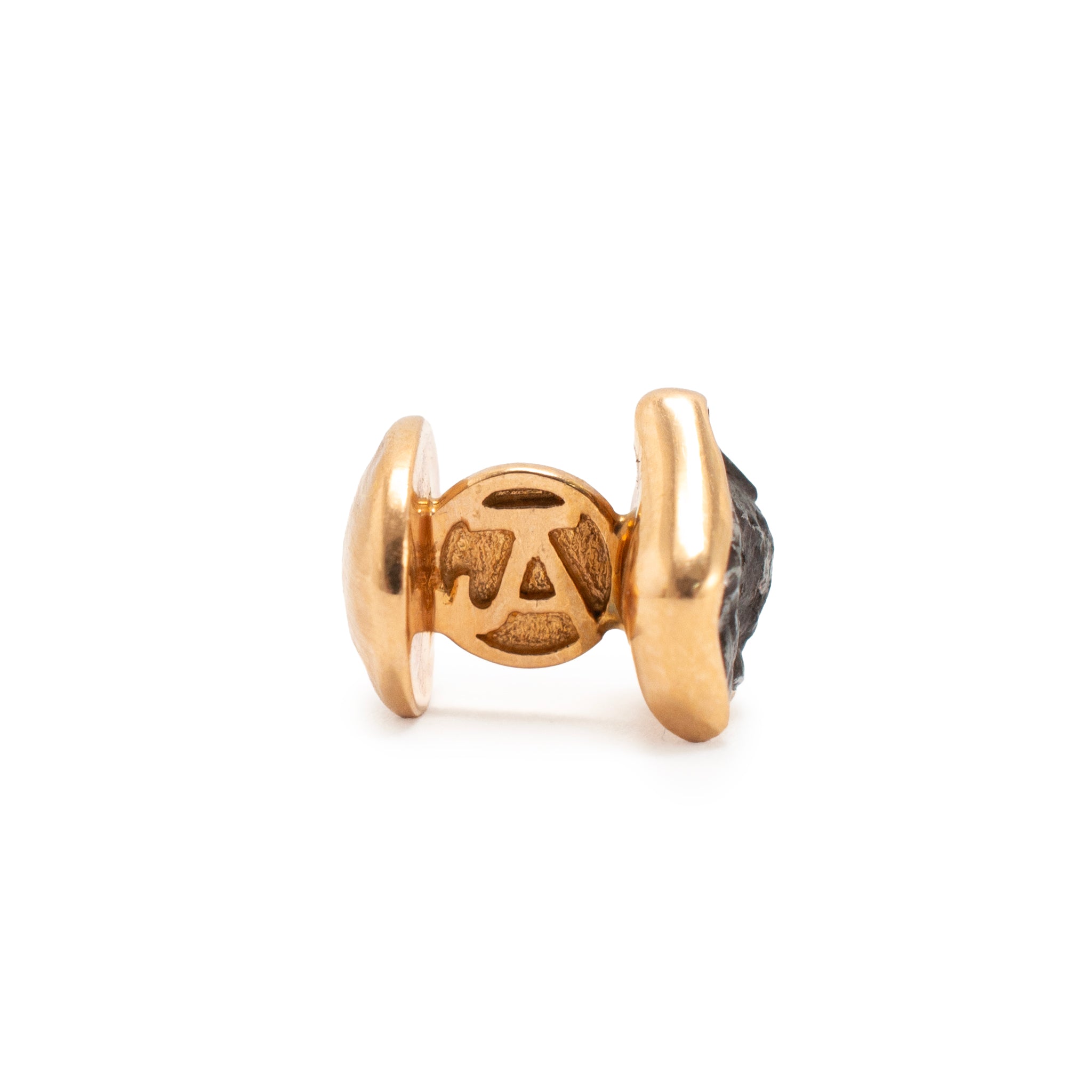 Men’s Jorge Adeler Sikhote-Alin Meteorite 18K Rose Gold Tuxedo Set Cufflinks