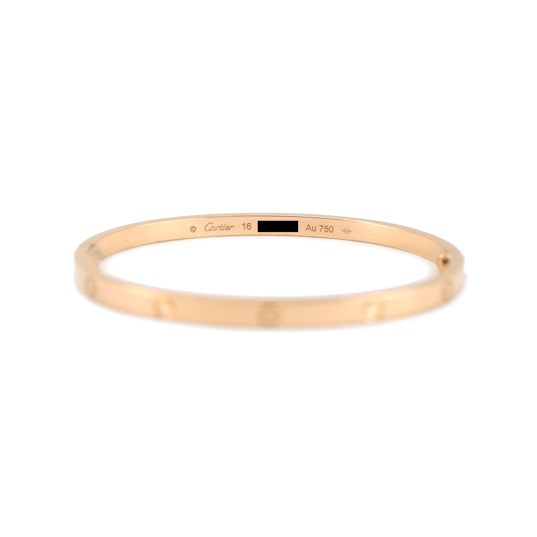 Cartier Love Small Model 18K Yellow Gold Bangle Bracelet