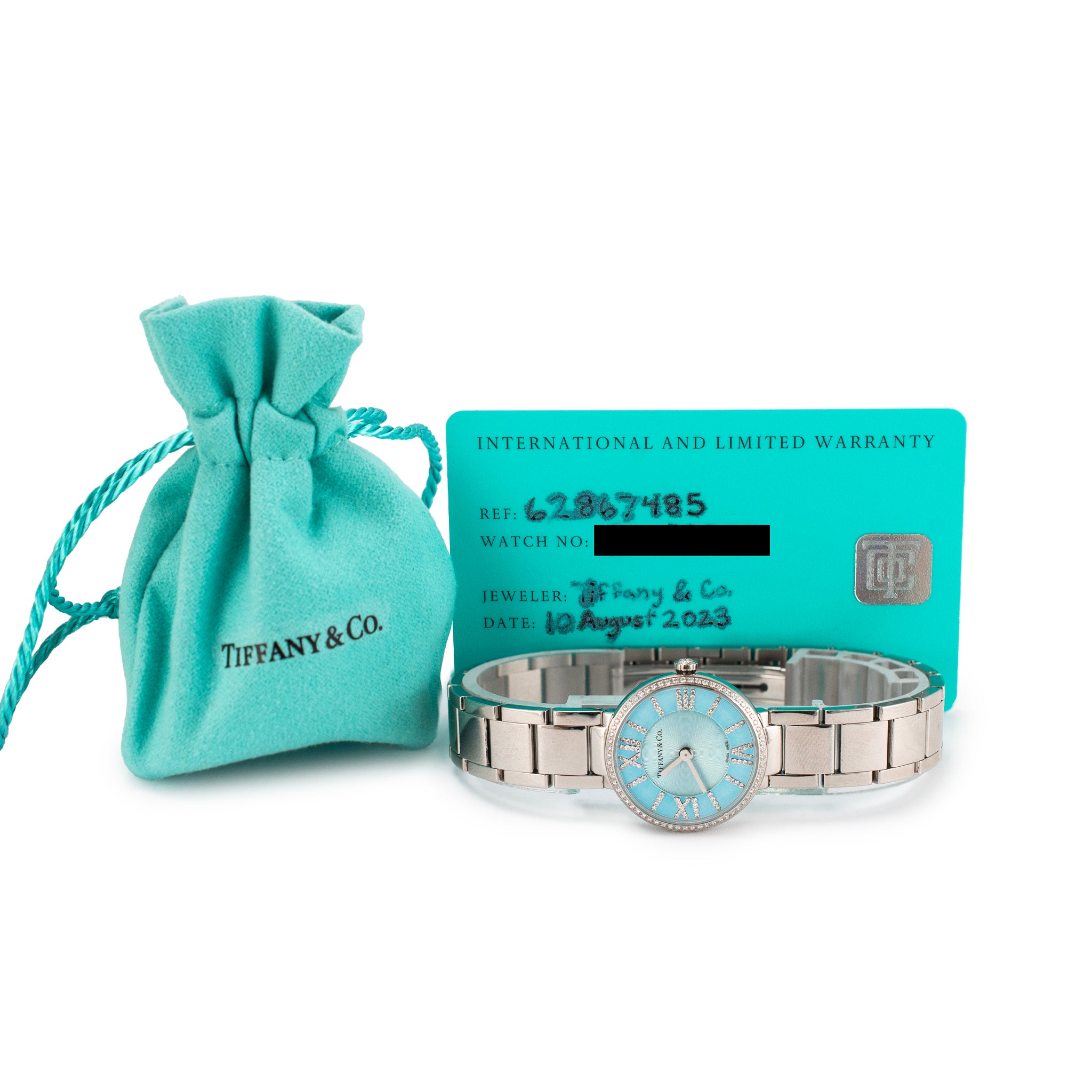Tiffany & Co. Atlas 2-Hand stainless steel Diamond Watch | DJP