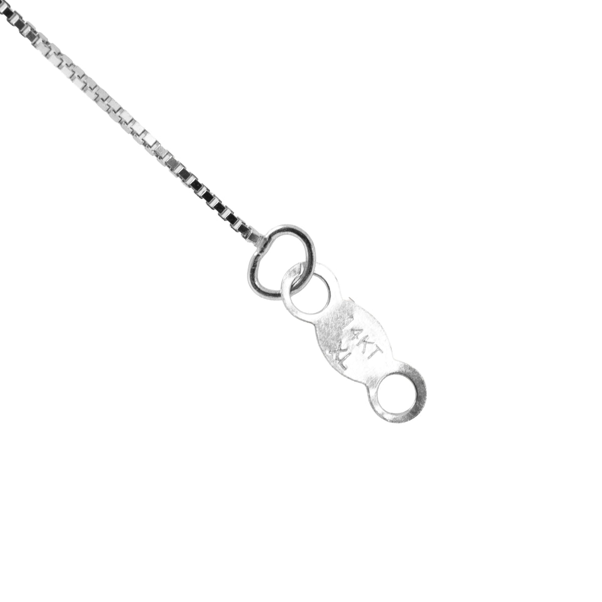 Ladies 14K White Gold 0.56ct Marquise Diamond Halo Pendant Necklace