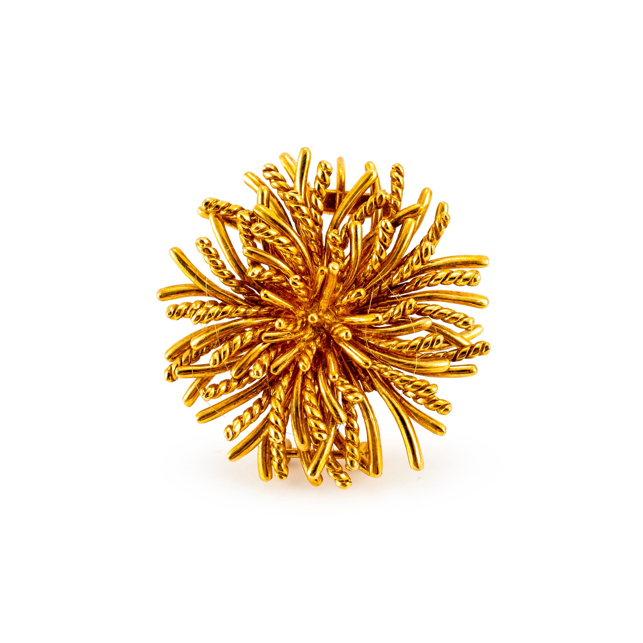 Vintage Tiffany & Co. 18K Yellow Gold Sea Anemone PIN Brooch