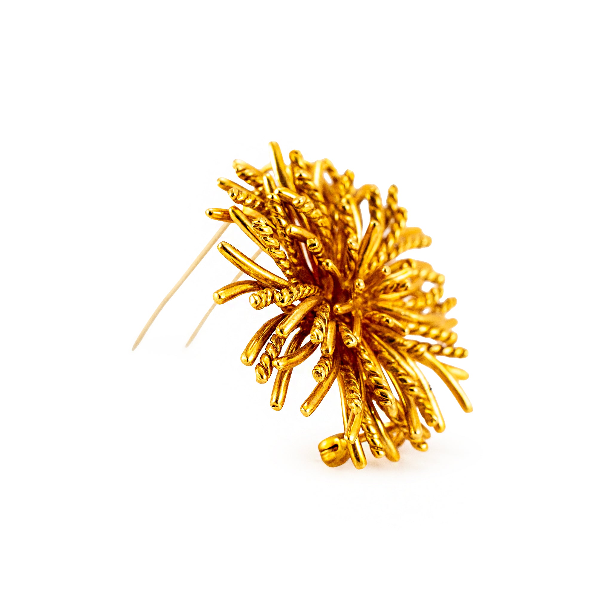 Vintage Tiffany & Co. 18K Yellow Gold Sea Anemone PIN Brooch