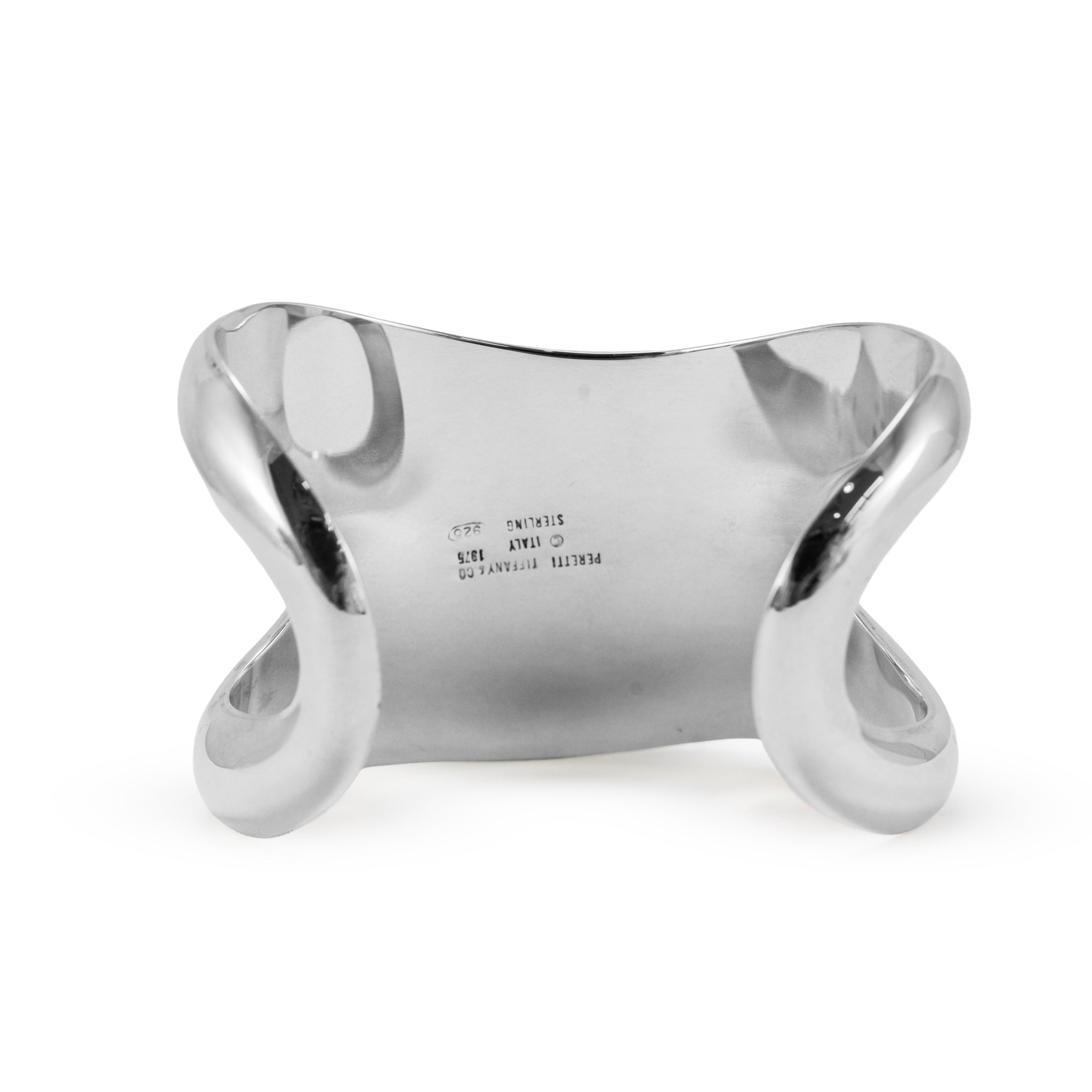 Vintage Tiffany & Co. Elsa Peretti 925 Sterling Silver Open Side Cuff Bracelet
