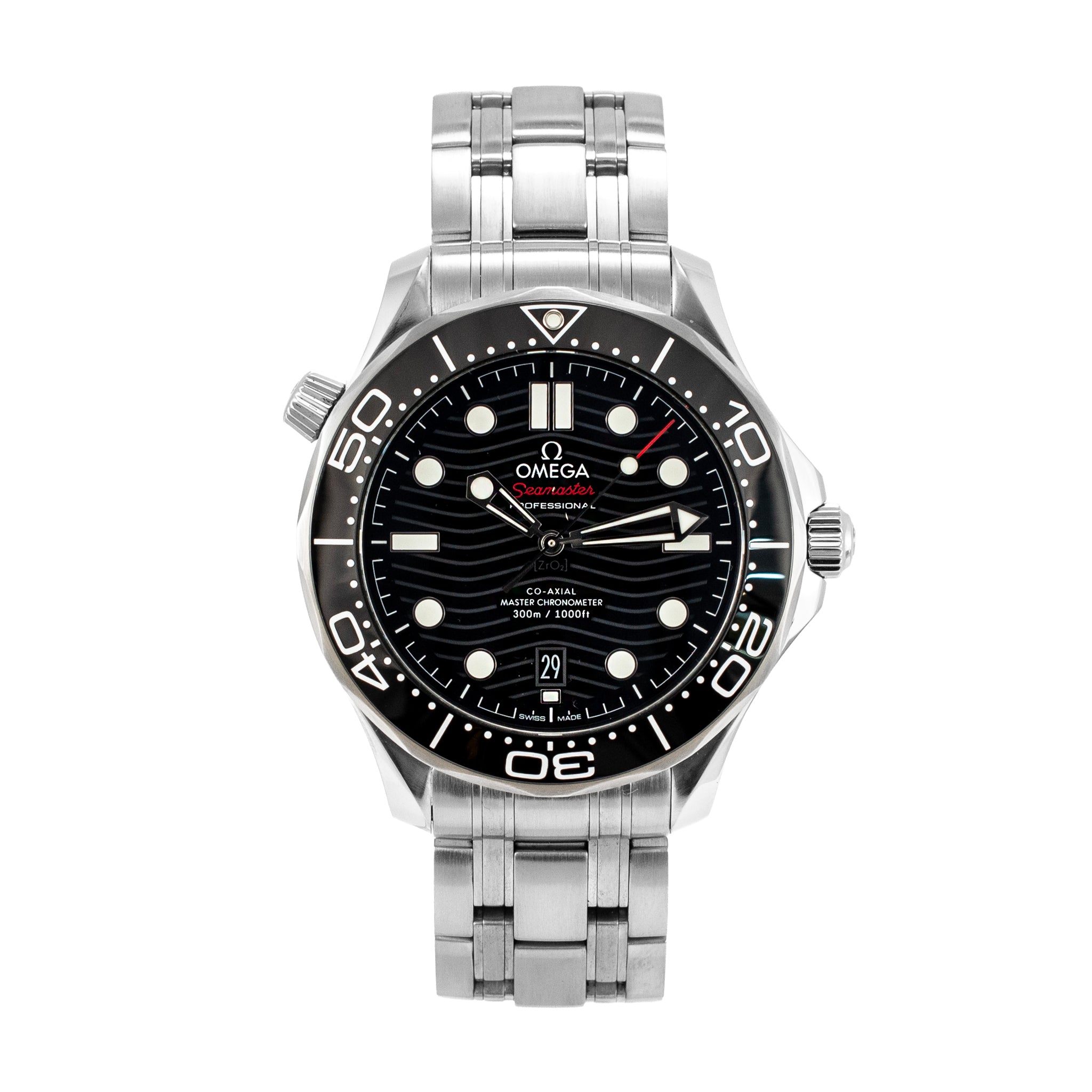 Omega Seamaster Diver 300M 42MM Black Dial Stainless Steel Automatic Watch