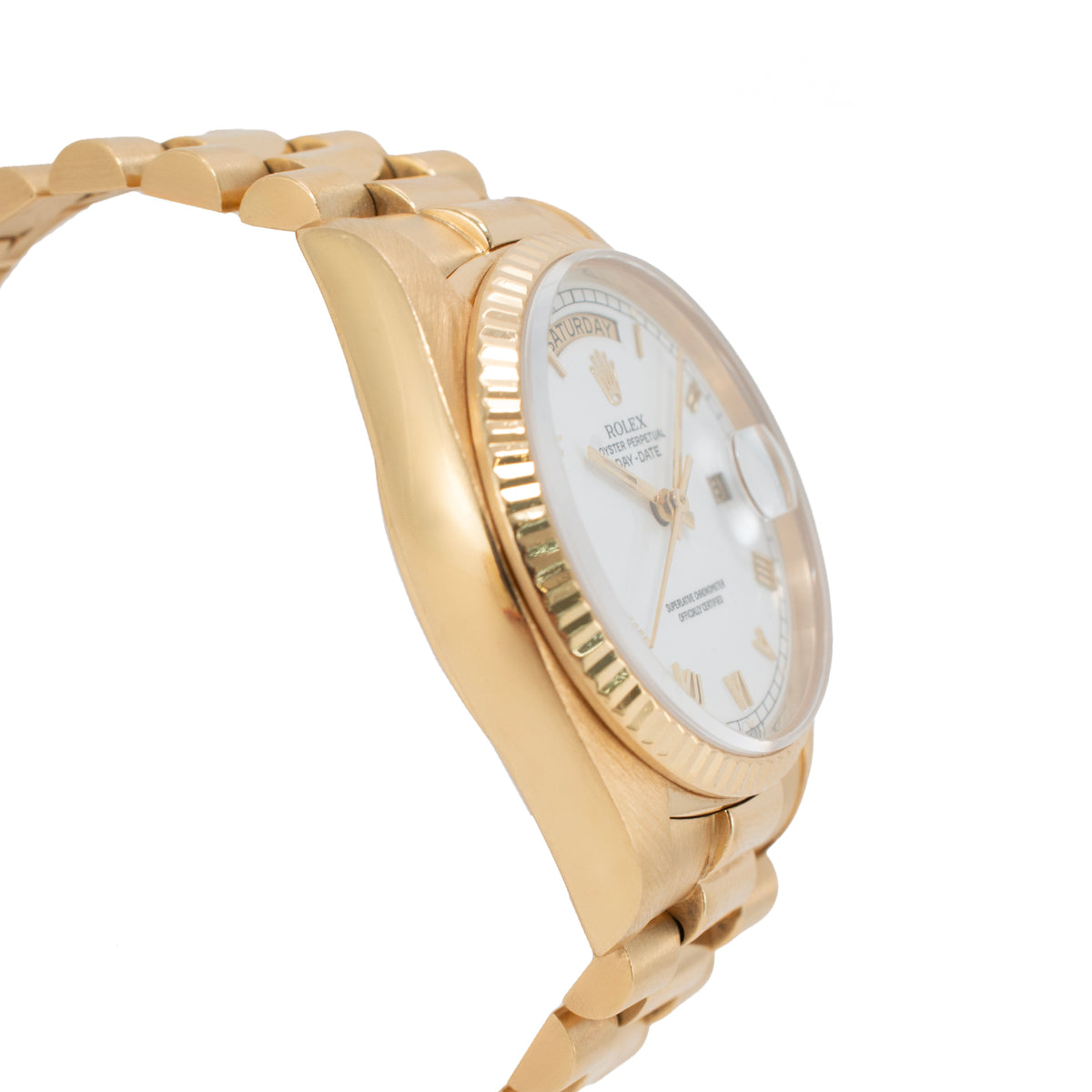 Vintage Rolex Day Date 36MM 18038 President 18K Yellow Gold Automatic Watch