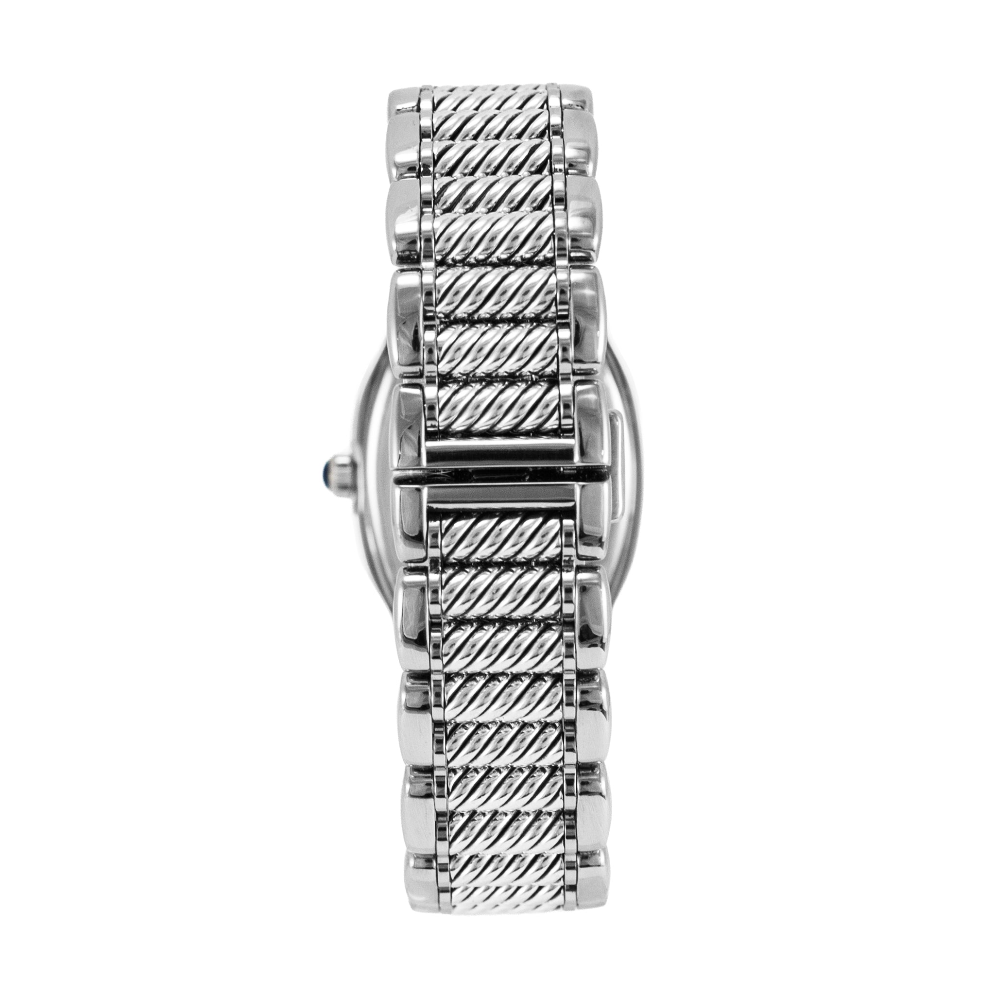 Ladies David Yurman Thoroughbred 31MM T304-Xsst Diamond Steel Quartz Watch
