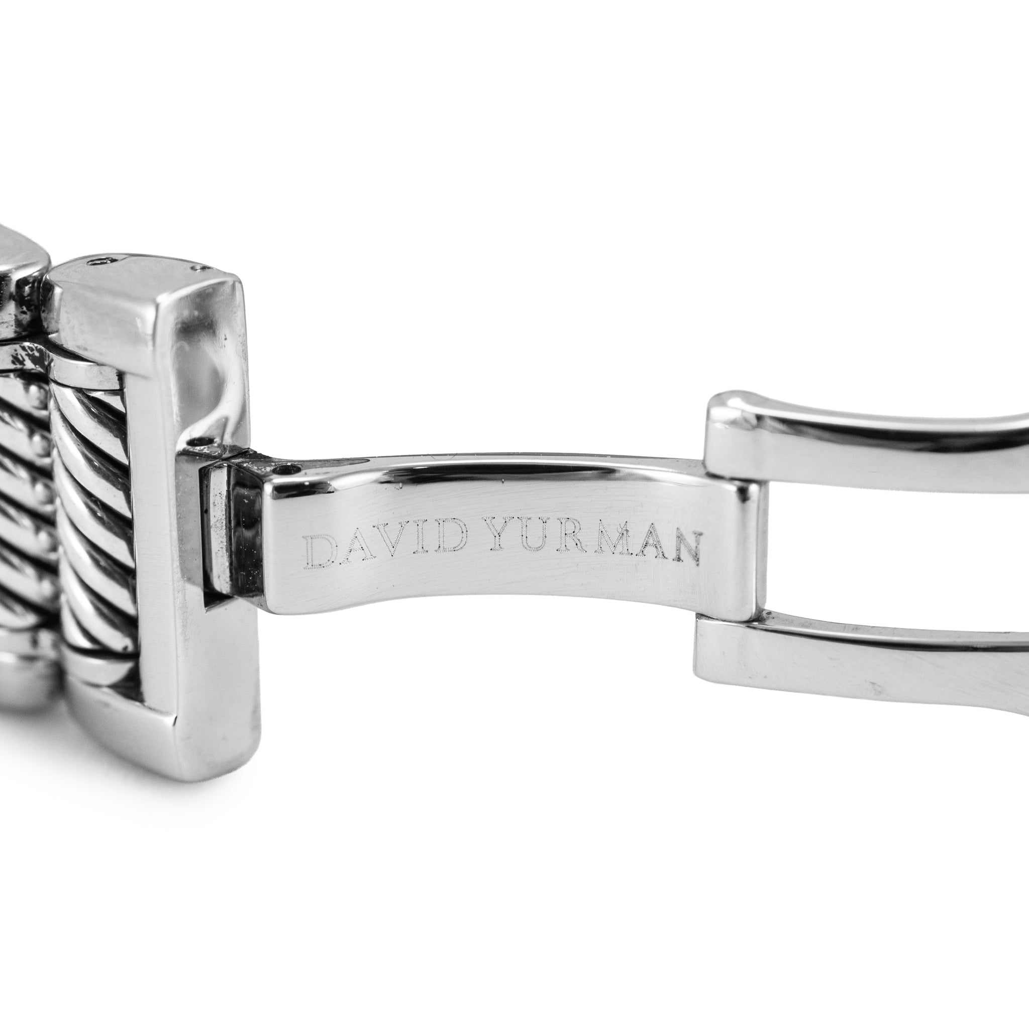 Ladies David Yurman Thoroughbred 31MM T304-Xsst Diamond Steel Quartz Watch