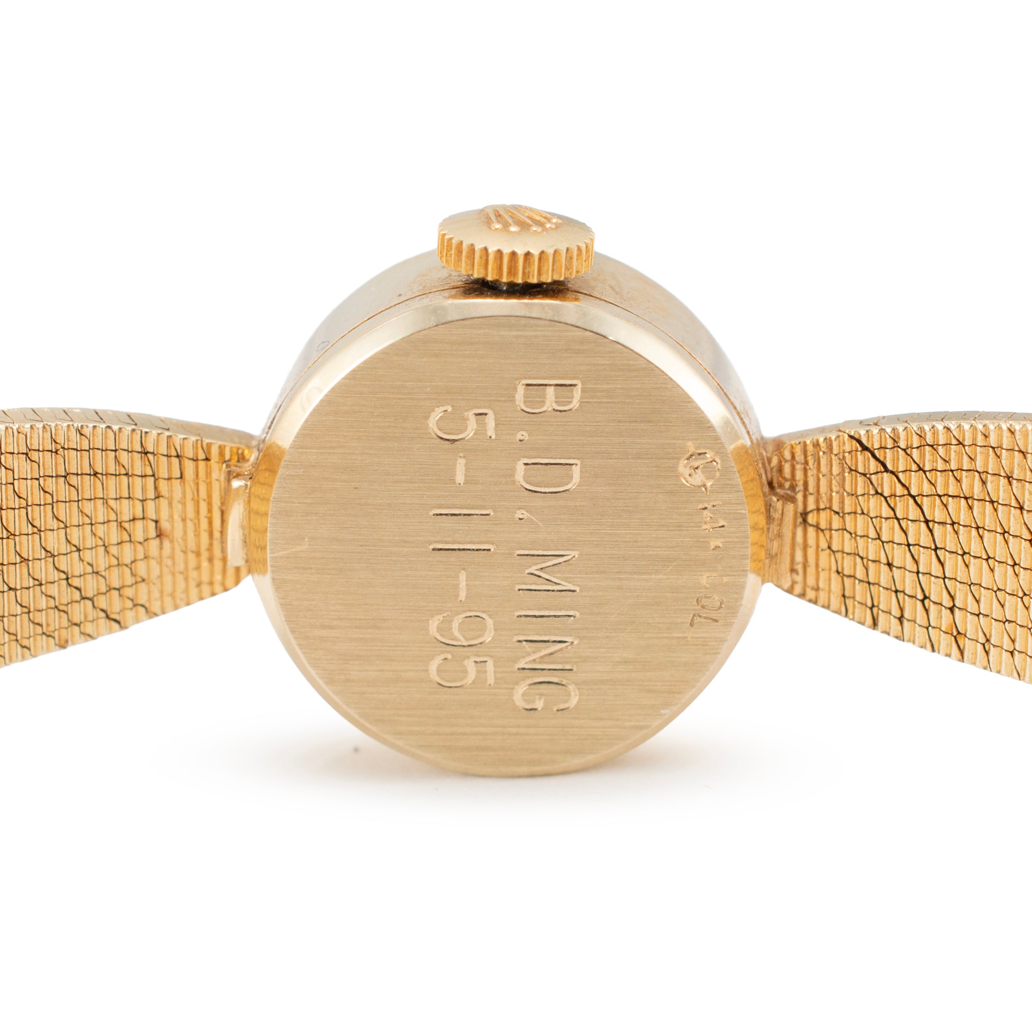 Ladies Vintage Rolex Orchid Cocktail 15MM Diamond 14K Yellow Gold Manual Watch