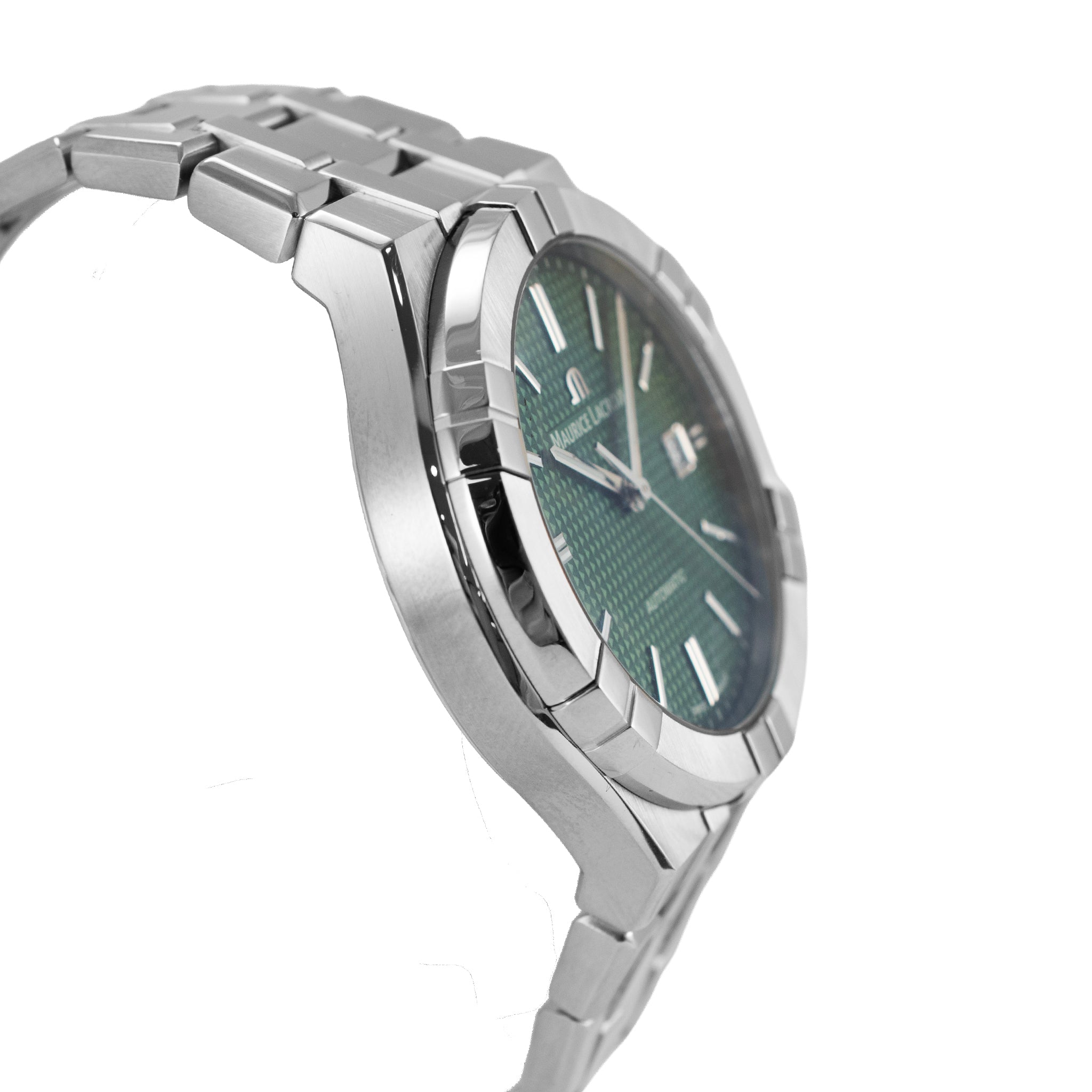 Maurice Laroix Aikon Automatic Date 42MM AI6008-ss00f-630-D Green Steel Watch
