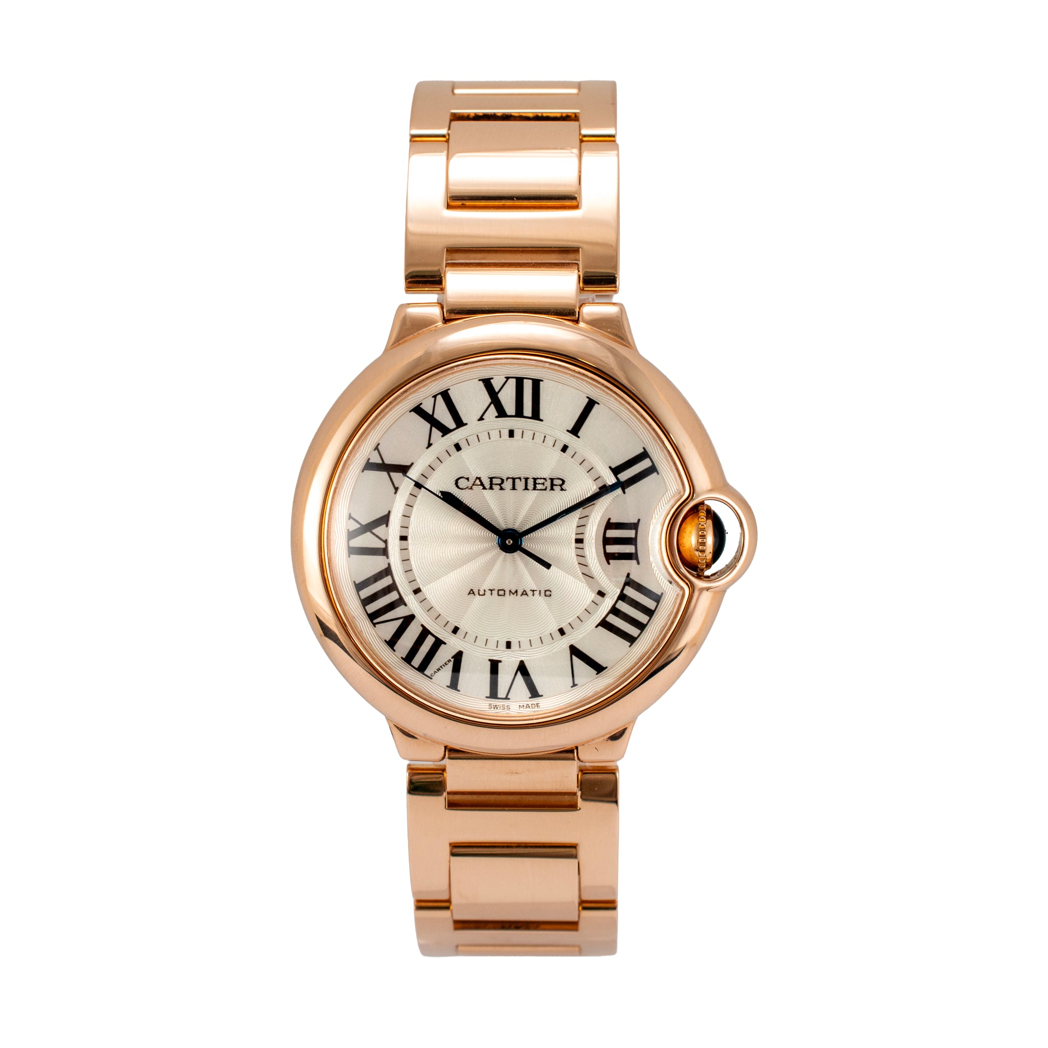 Cartier Ballon Bleu Medium 36MM w69004z2/3003 18K Rose Gold Automatic Watch