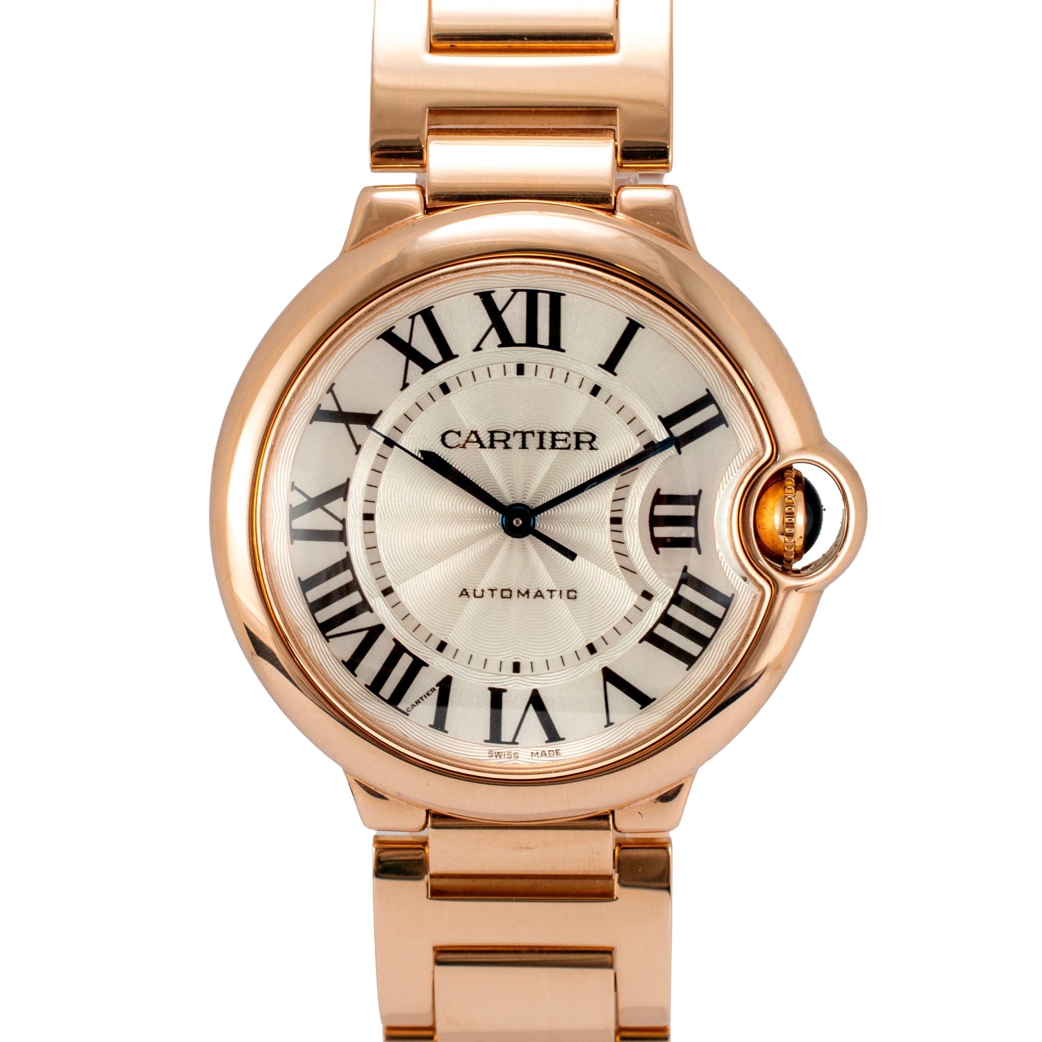 Cartier Ballon Bleu Medium 36MM w69004z2/3003 18K Rose Gold Automatic Watch