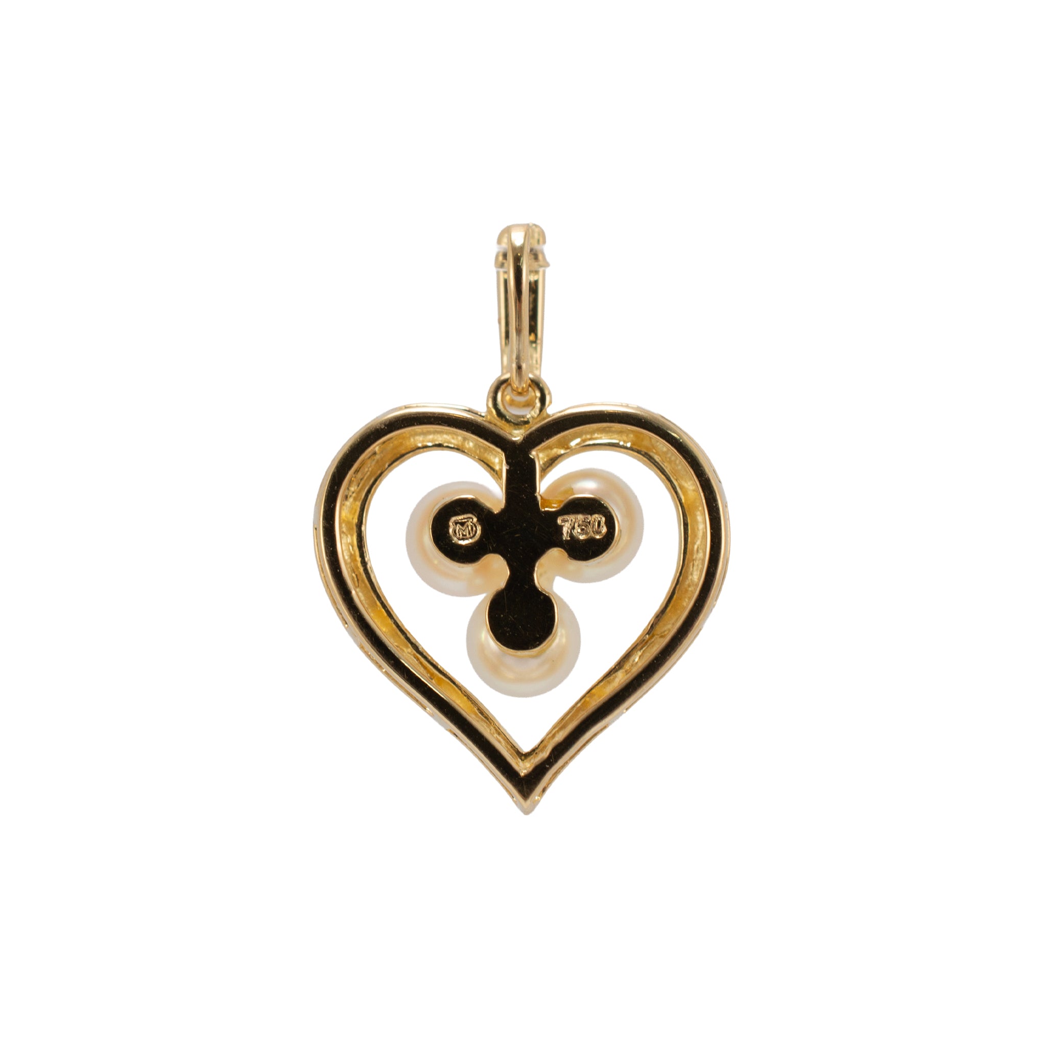 Mikimoto Pendant Pearls 18K Yellow Gold | DJP Jewelers