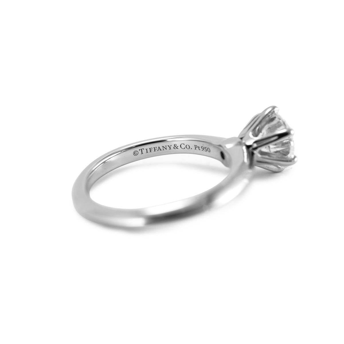 Tiffany & Co. The Tiffany Setting Platinum Gia 1.24ct Diamond Engagement Ring