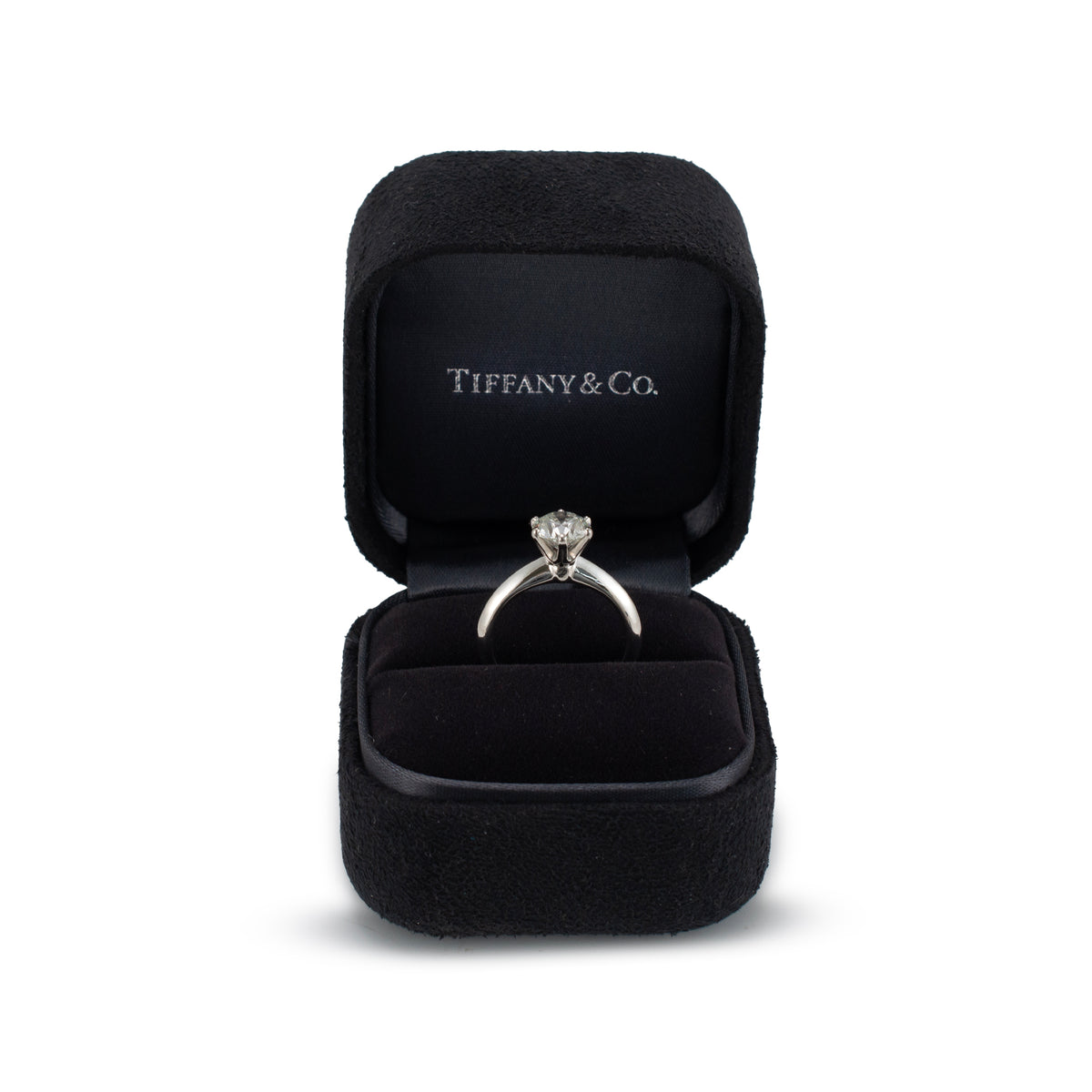 Tiffany & Co. The Tiffany Setting Platinum Gia 1.24ct Diamond Engagement Ring