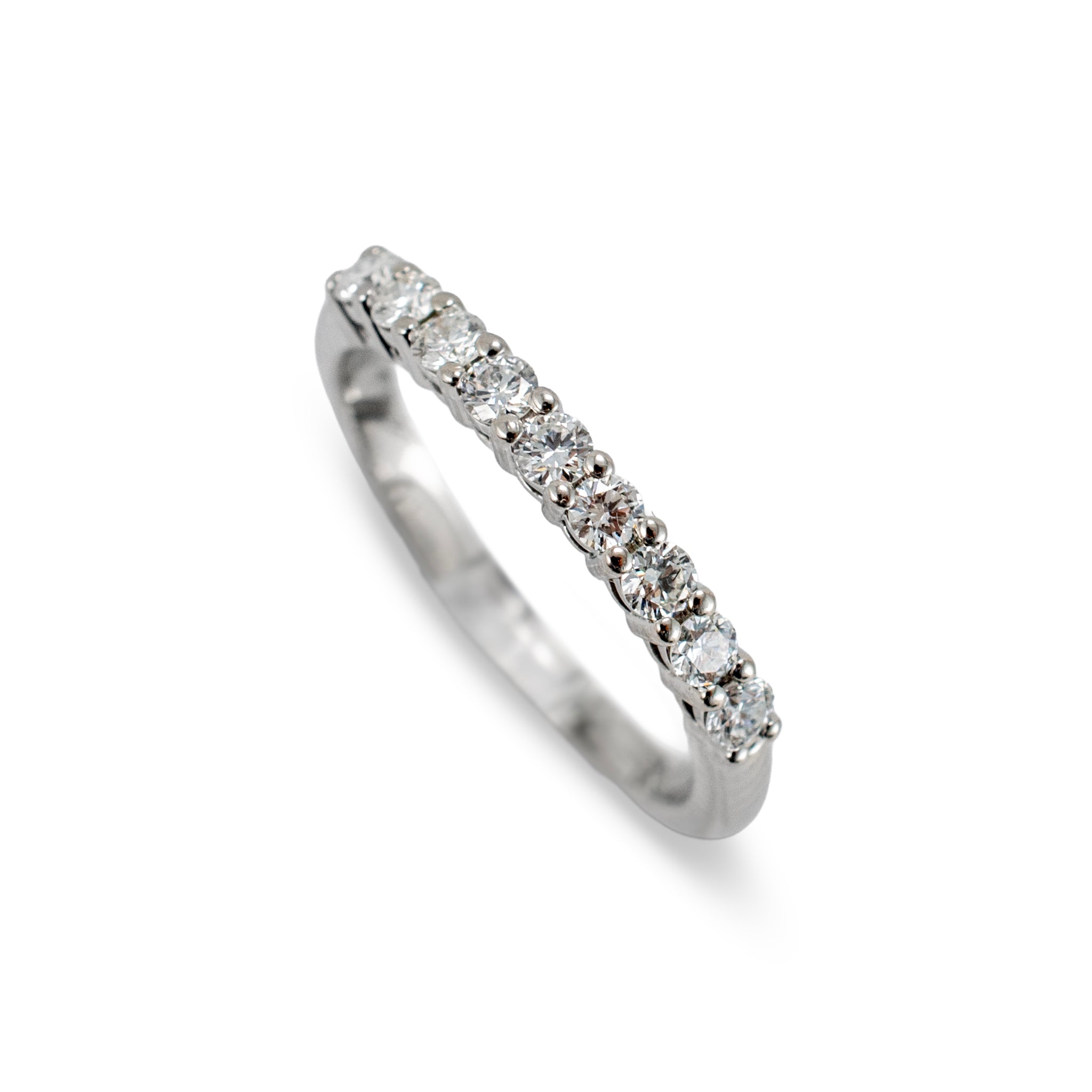 Tiffany & Co. Tiffany Forever Platinum 0.27ctw Half-Circle Diamond Band Ring