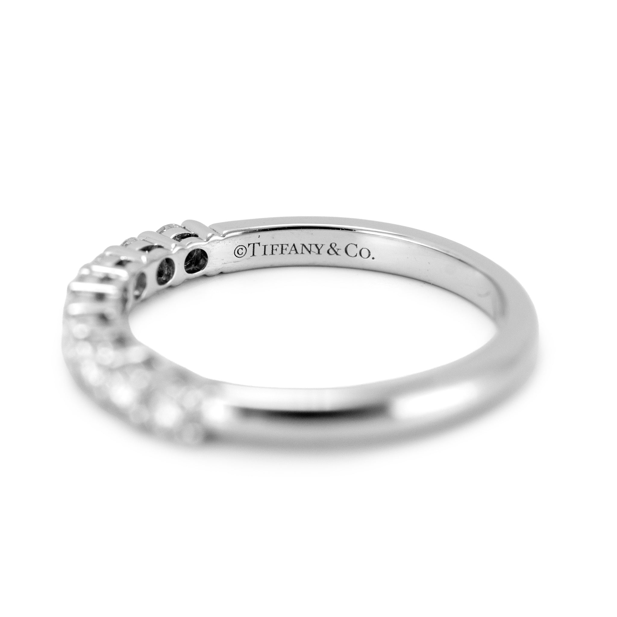 Tiffany & Co. Tiffany Forever Platinum 0.27ctw Half-Circle Diamond Band Ring